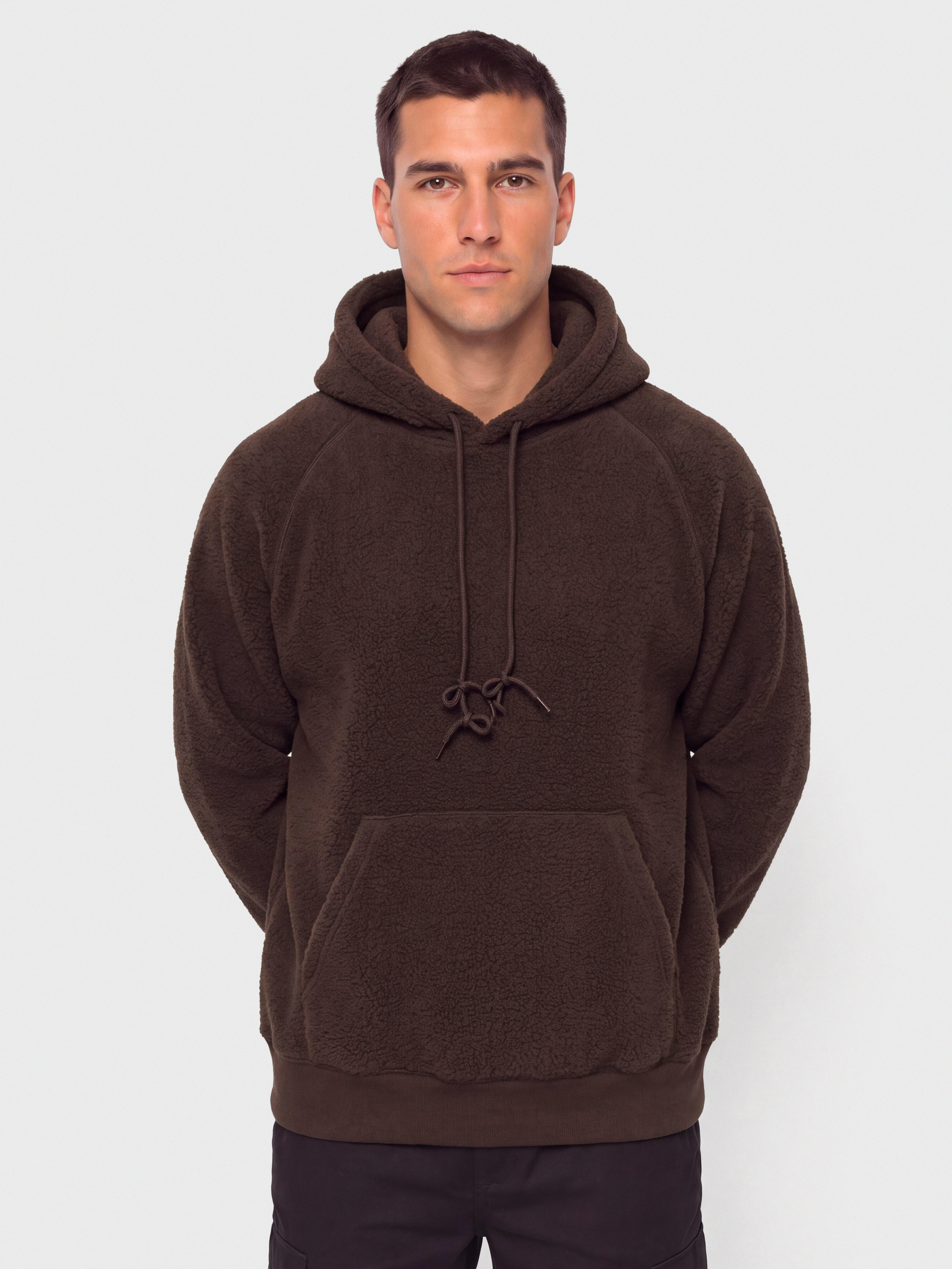 Carhartt WIP Fleece Jacke Hooded Limn C (tobacco)