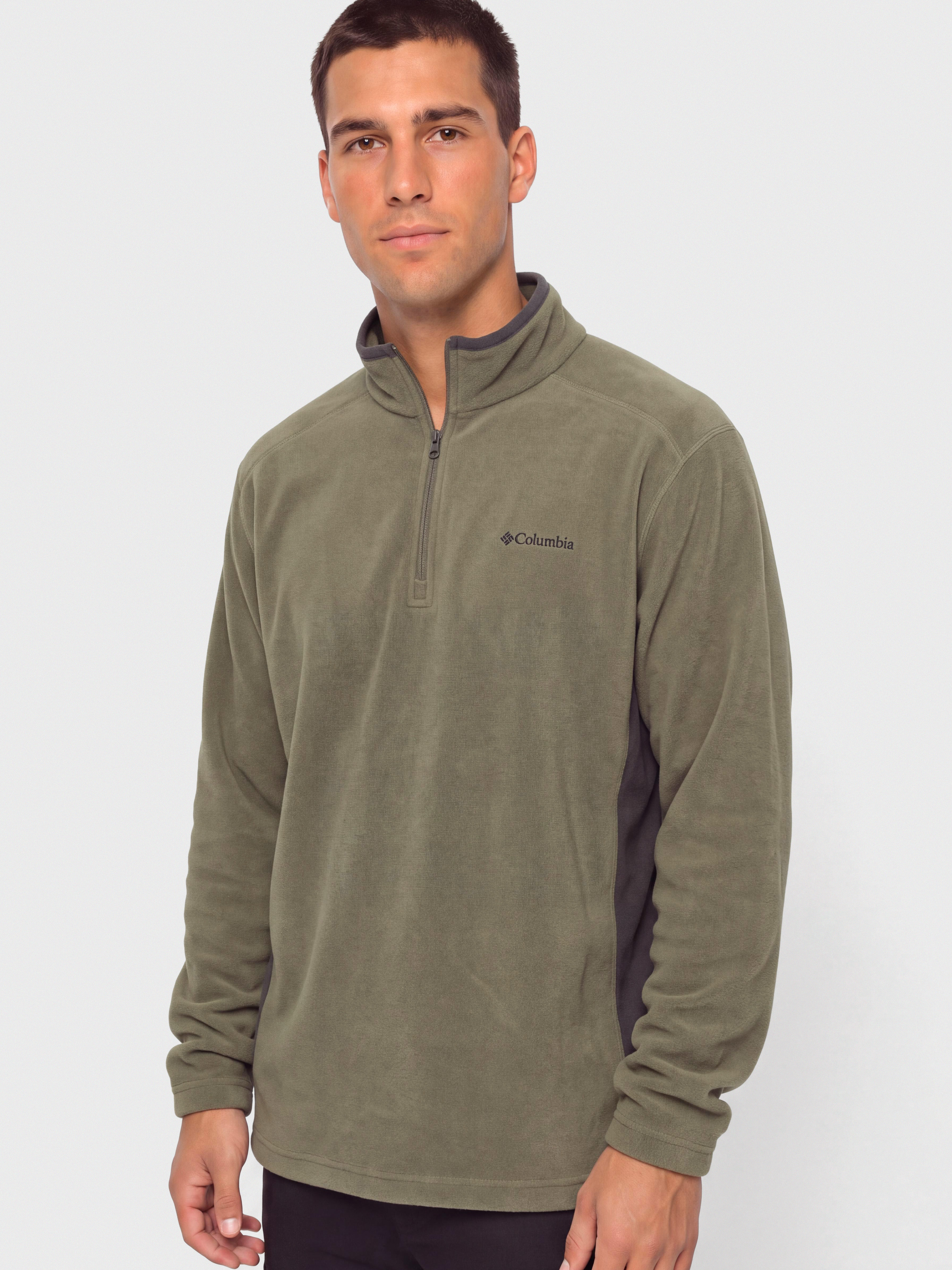 Columbia Klamath Range II Half Zip Fleece  (stone green/shark)