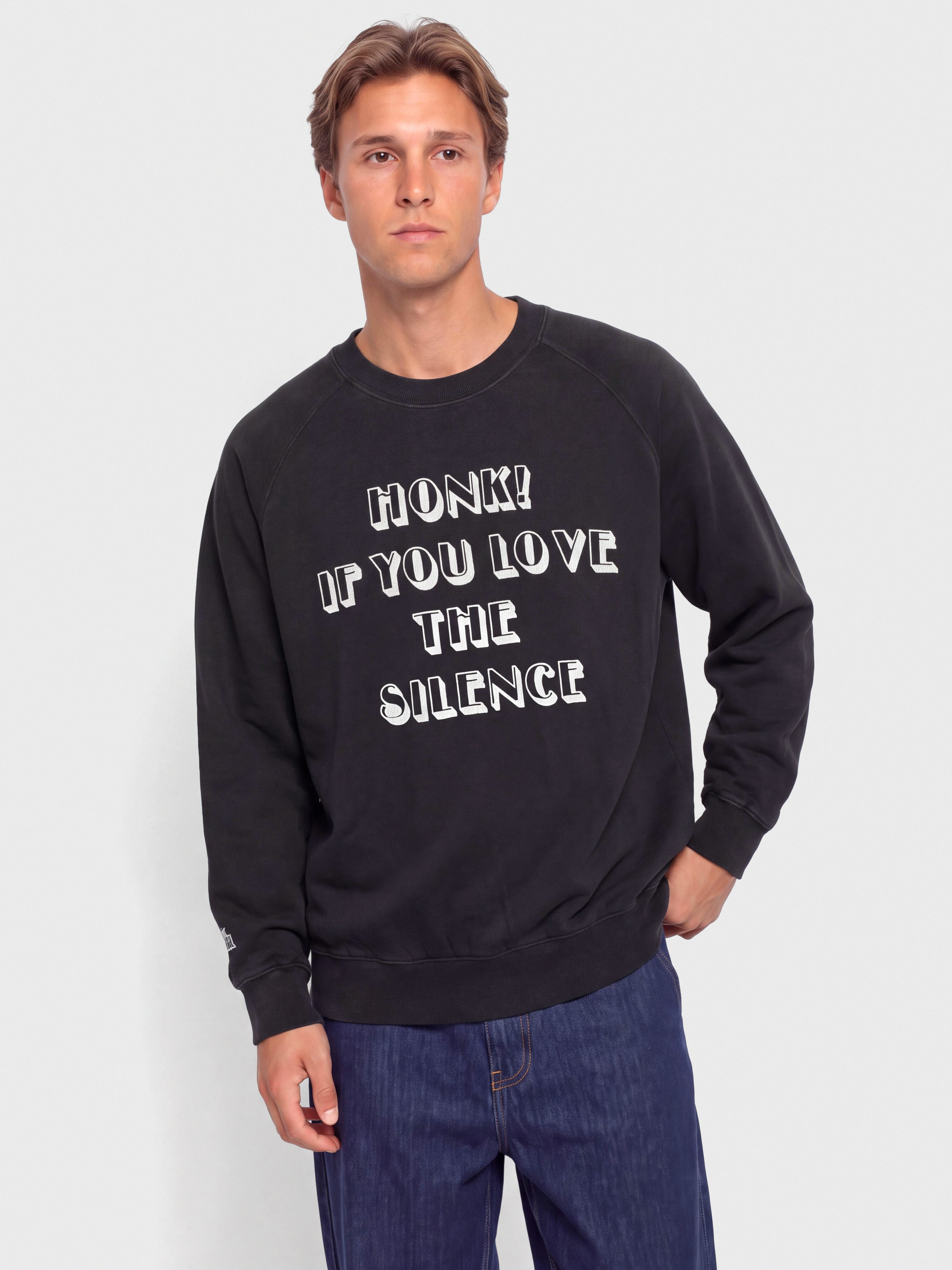 Deus Ex Machina Honk! Crew Sweatshirt (black beauty)