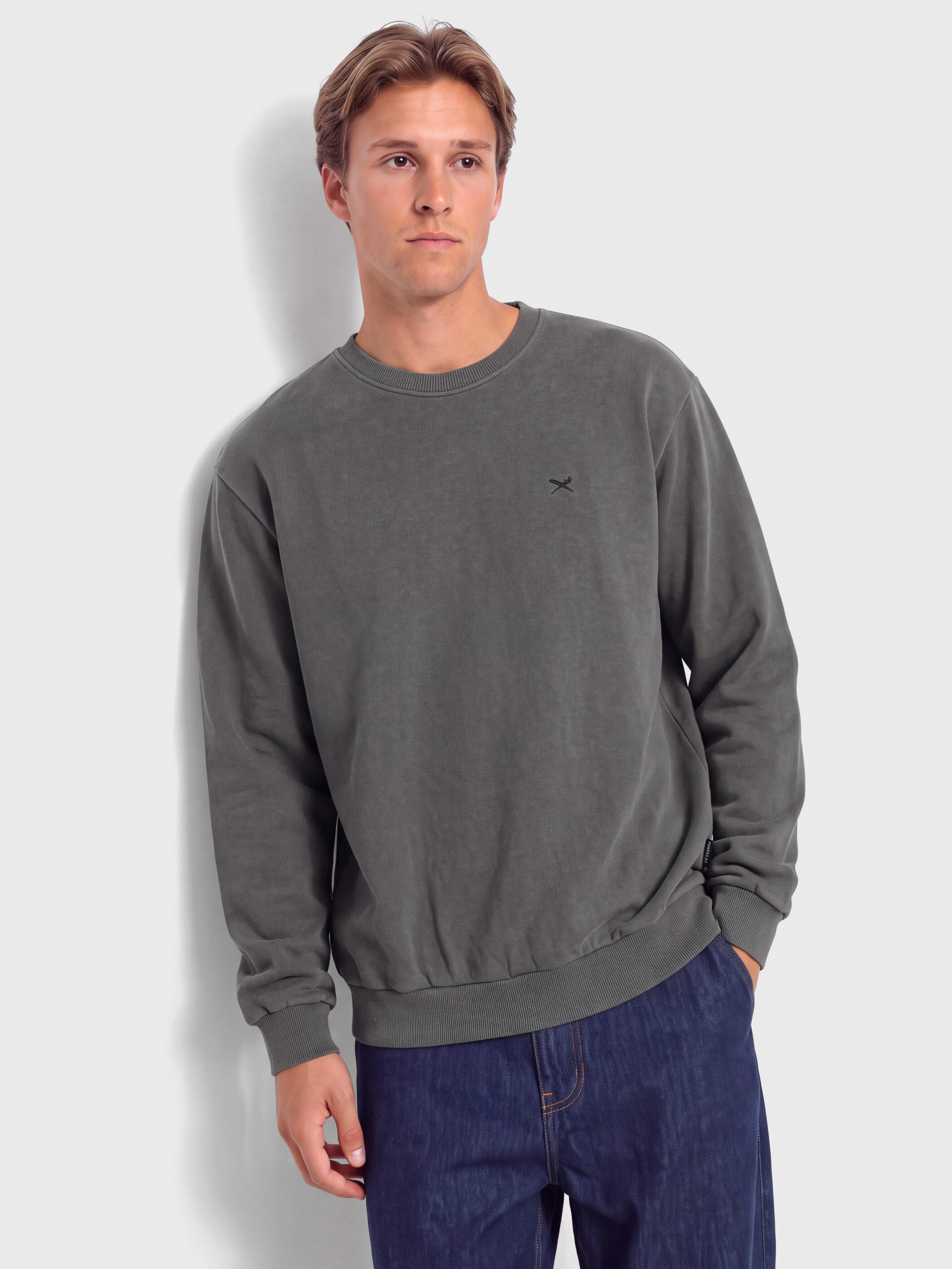 Iriedaily Sweatshirt Vintage Dye Crewneck (off black)