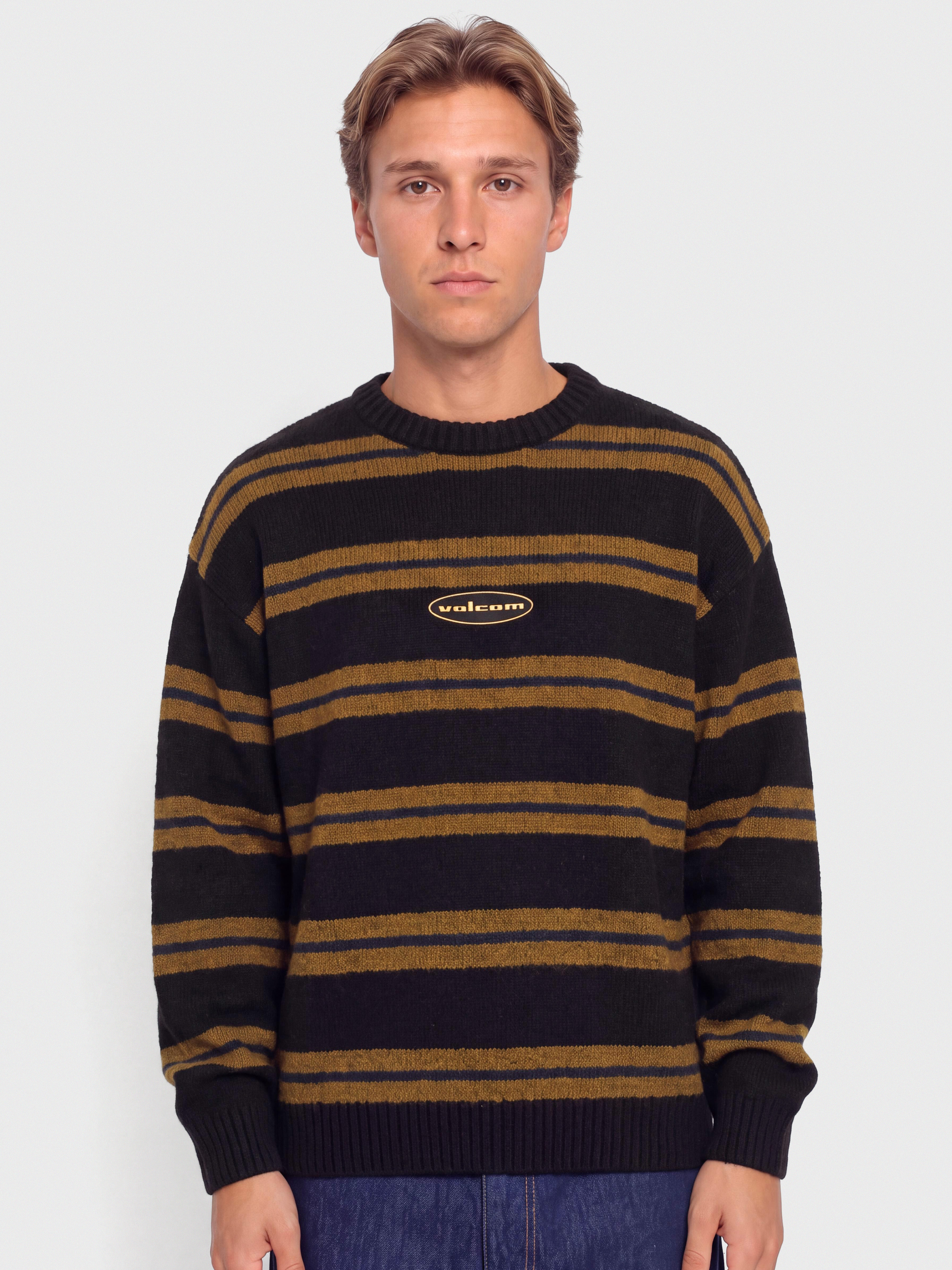 Volcom Striperstand Sweater Sweatshirt (black)