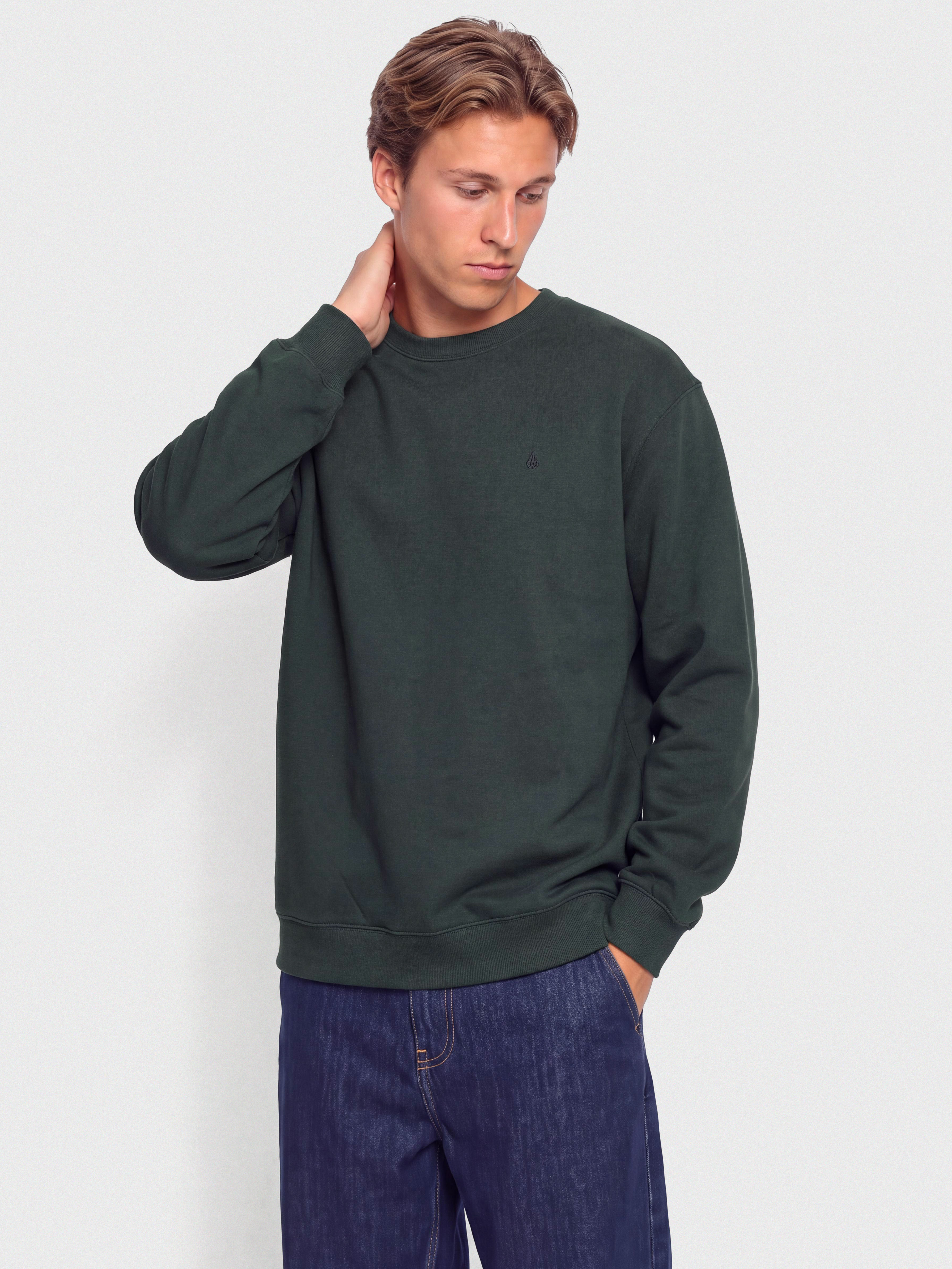 Volcom Single Stone Crew Sweatshirt (scarab)