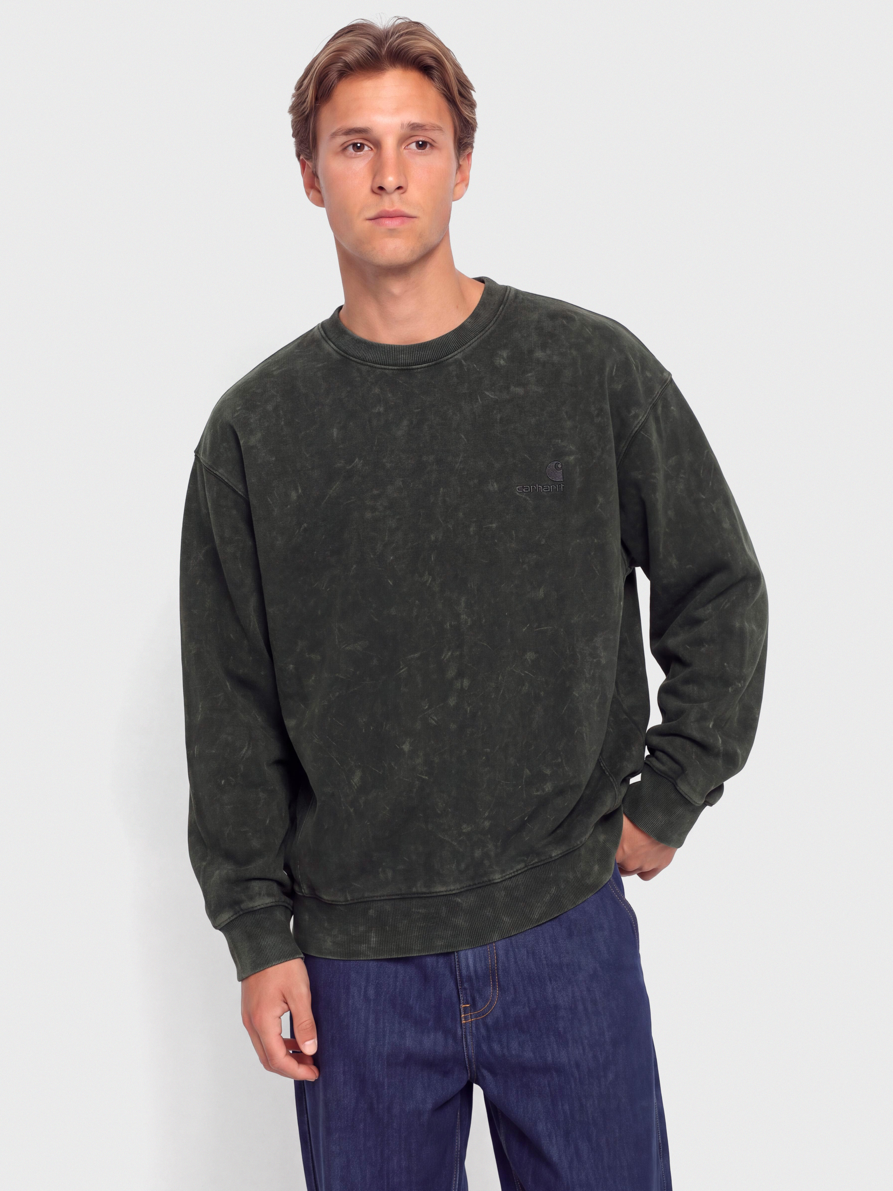 Carhartt WIP Lambert Sweatshirt (raven/moon wash)
