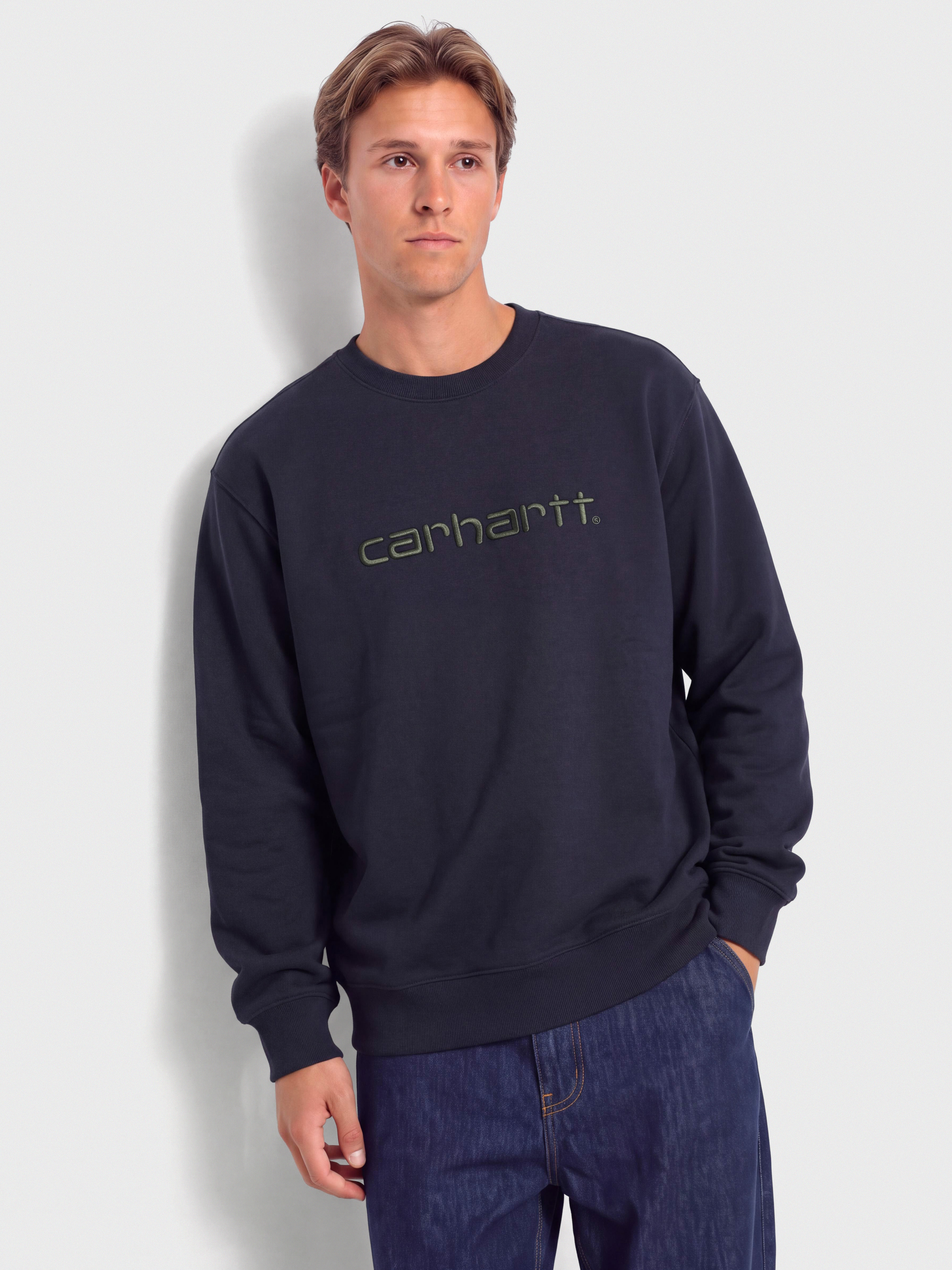 Carhartt WIP Carhartt Sweatshirt (dark navy/dark scarab)