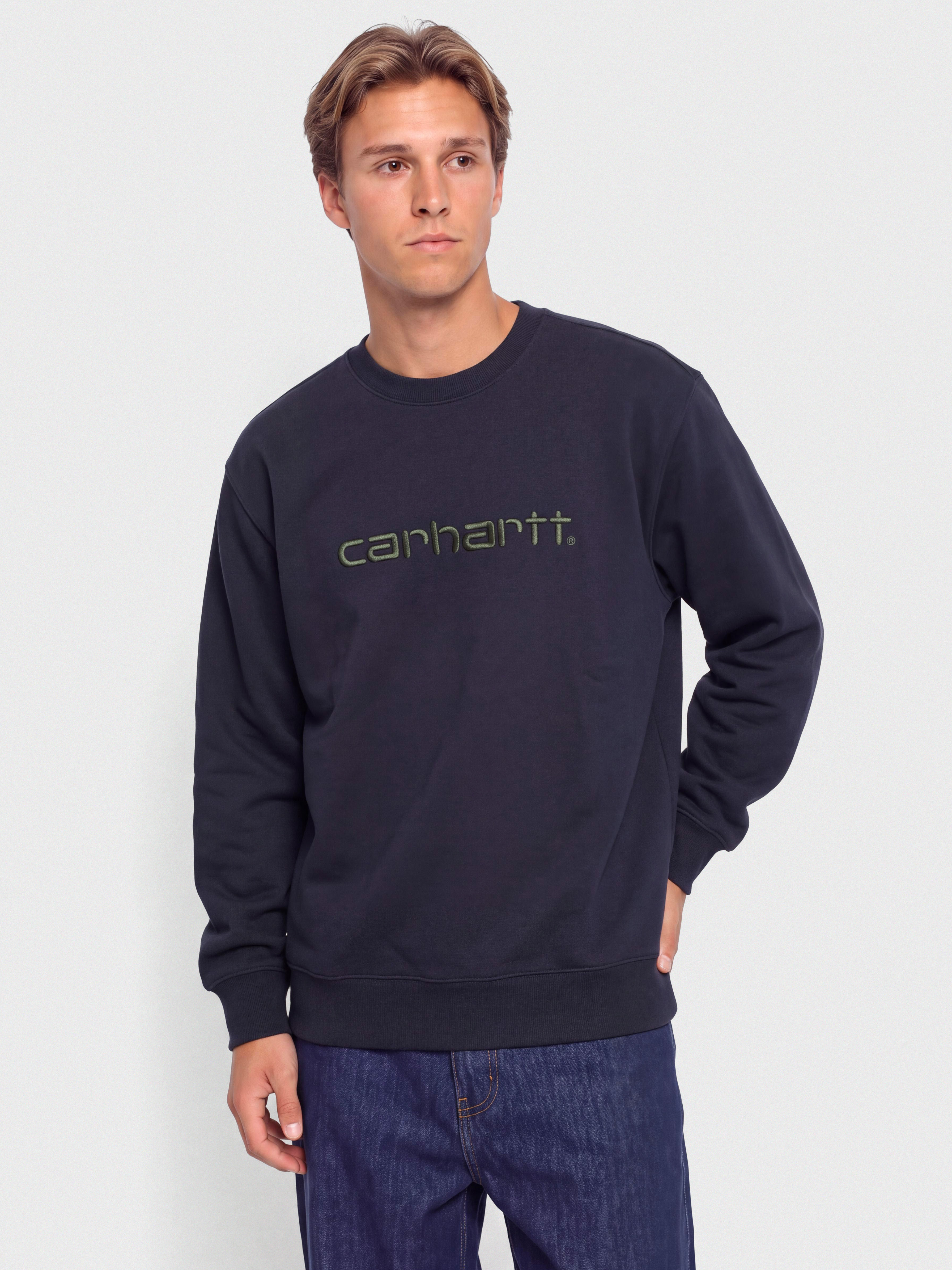 Carhartt WIP Carhartt Sweatshirt (dark navy/dark scarab)