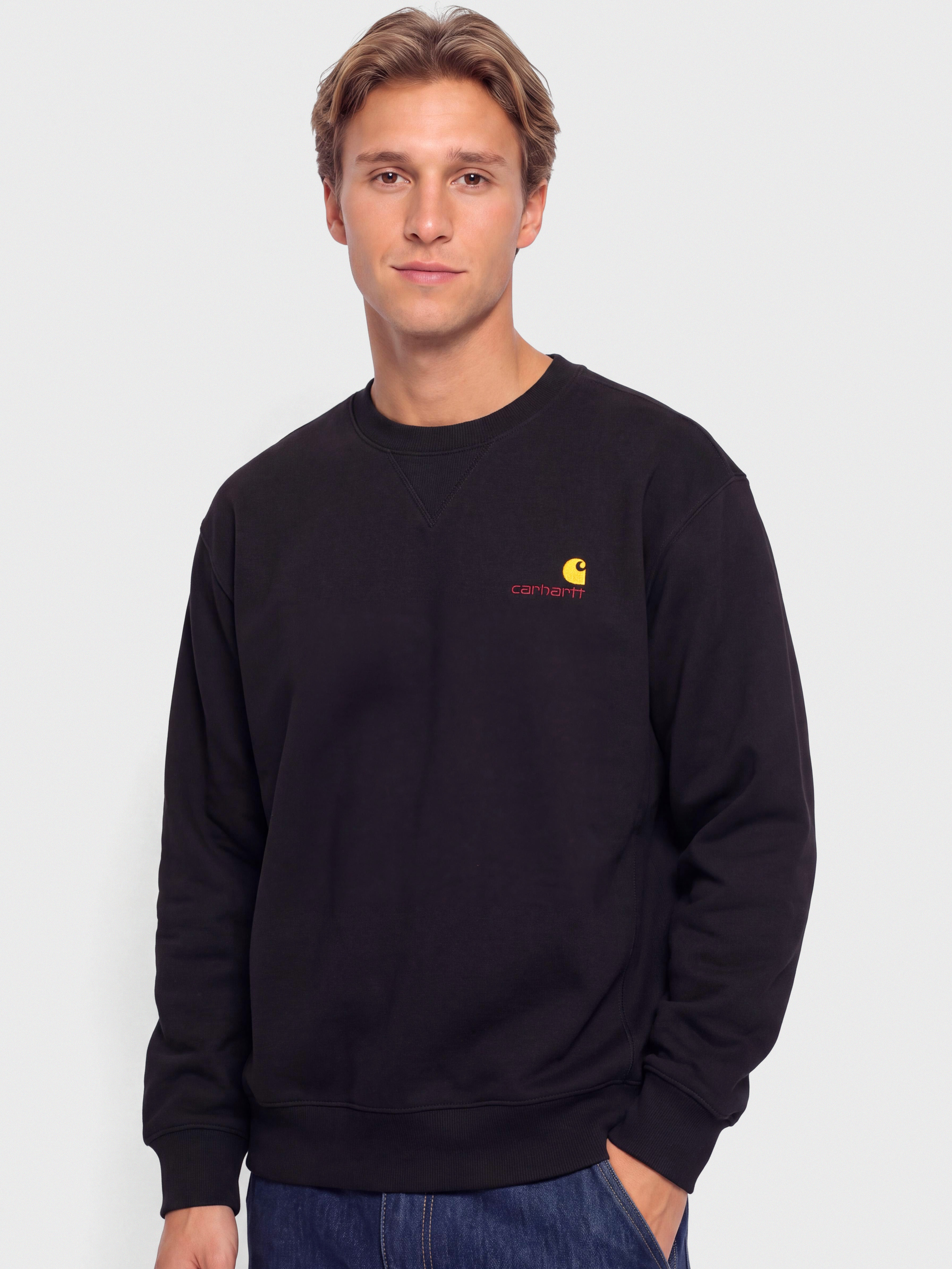 Carhartt WIP American Script Sweatshirt (black)