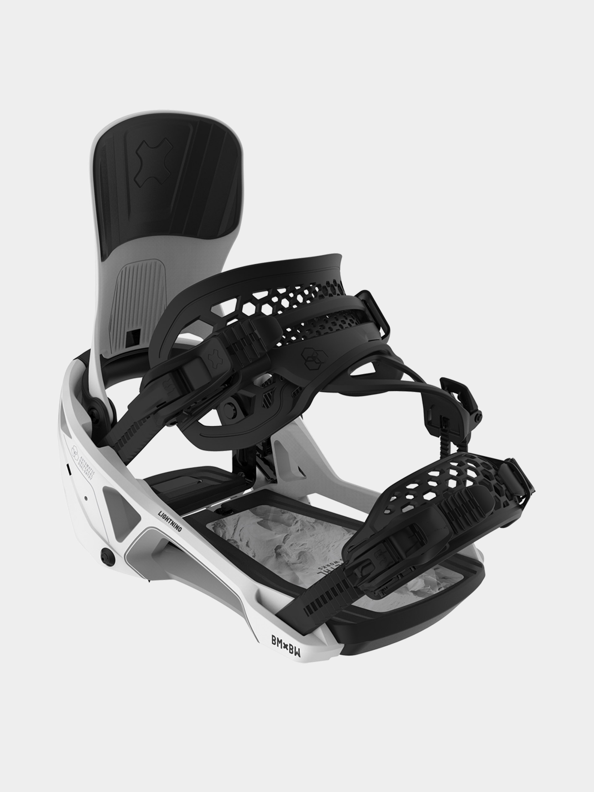 Herren Bent Metal Snowboard Bindung Lightning Supermatic (white)