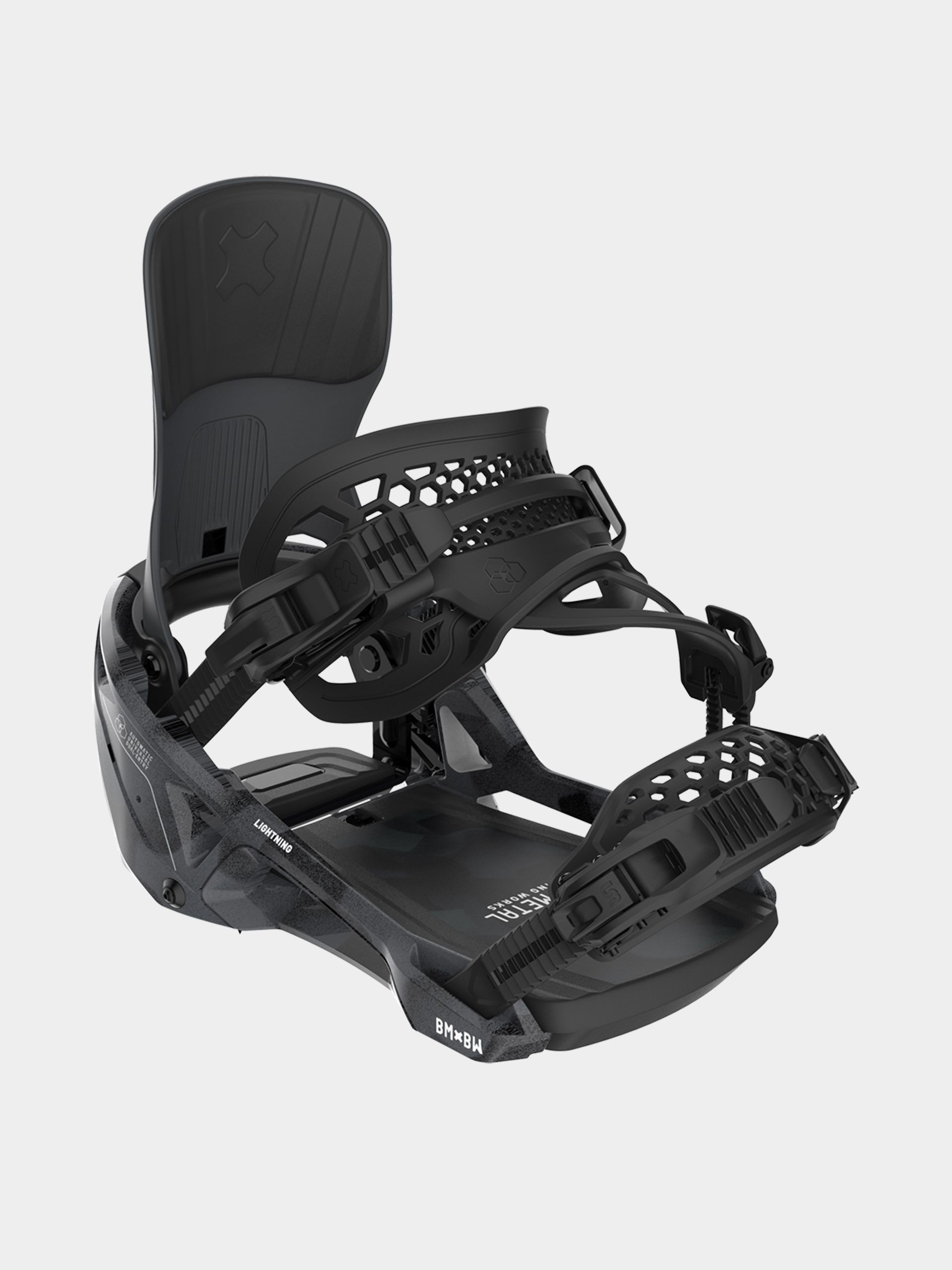 Mens Bent Metal Snowboard bindings Lightning Supermatic (black)