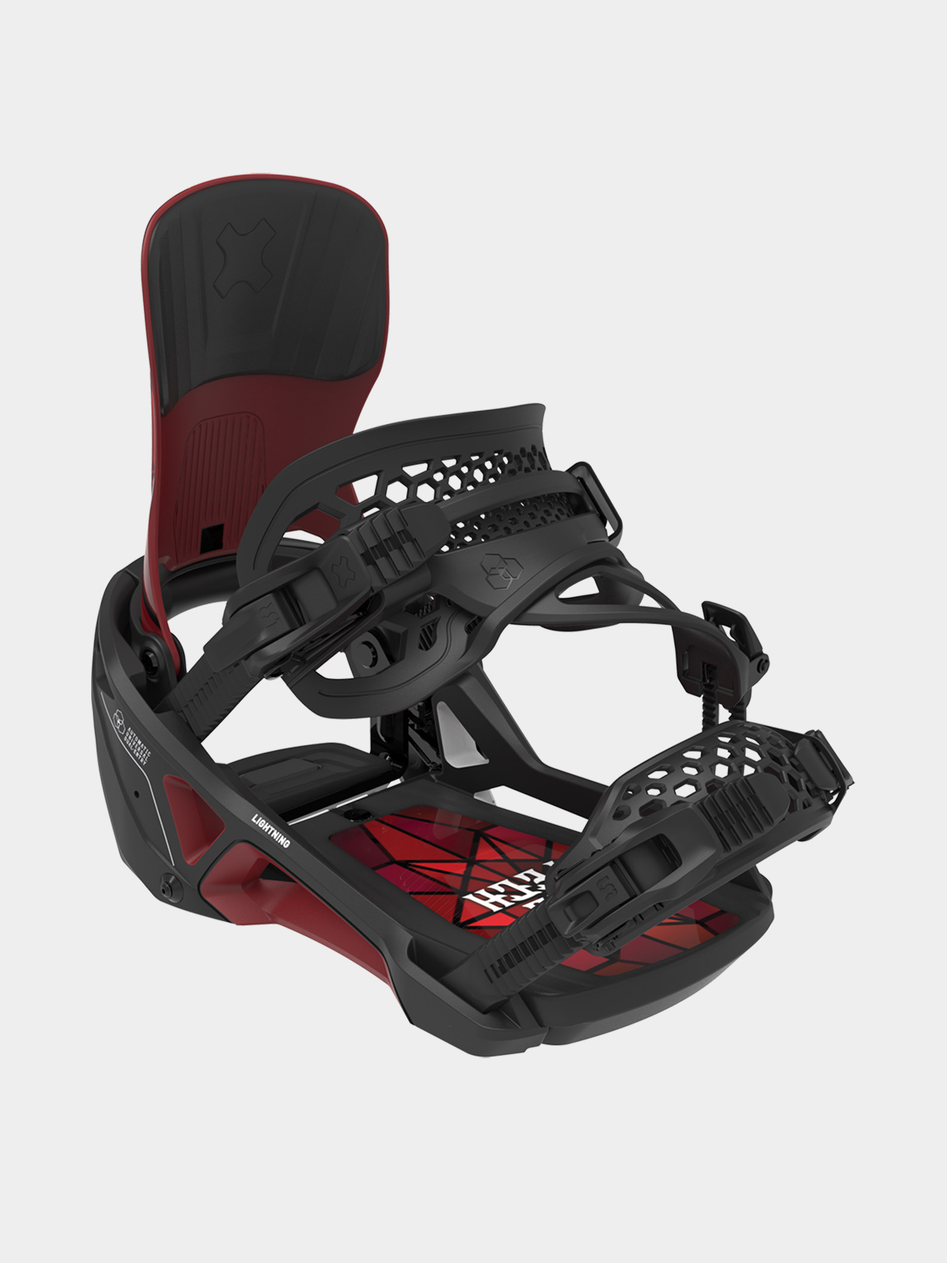 Mens Bent Metal Snowboard bindings Lightning Supermatic (black/red)