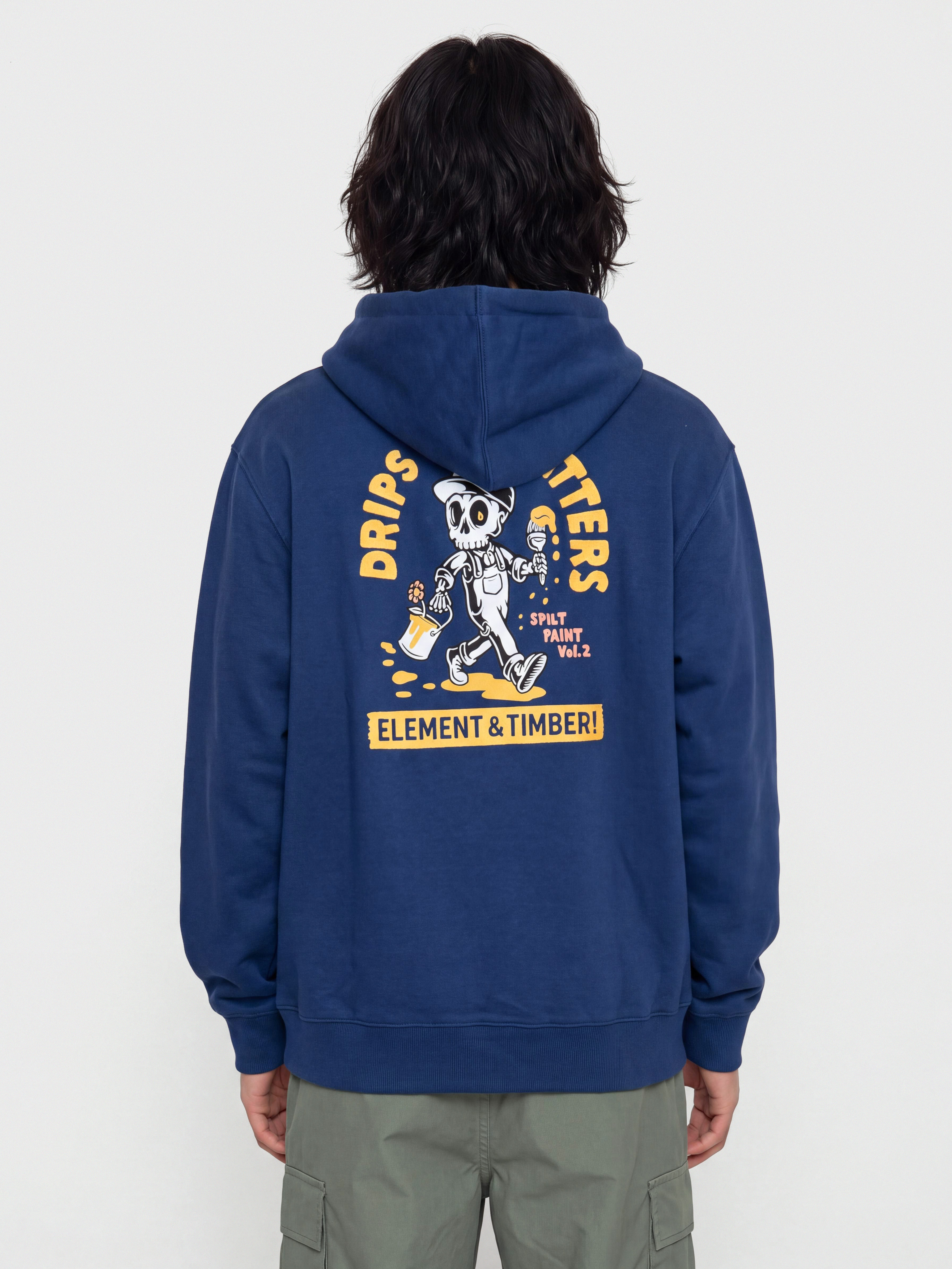 Element Hoodie Timber Drips HD (bellweather blue)