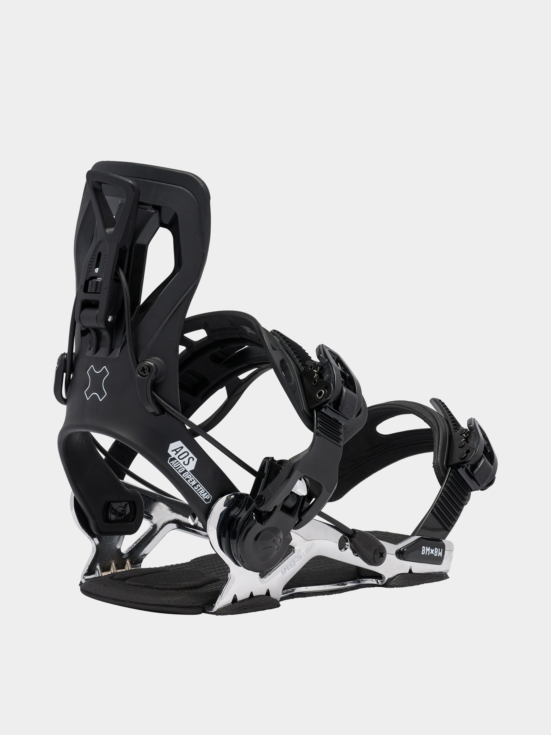 Mens Bent Metal Snowboard bindings Speed In Light (black)