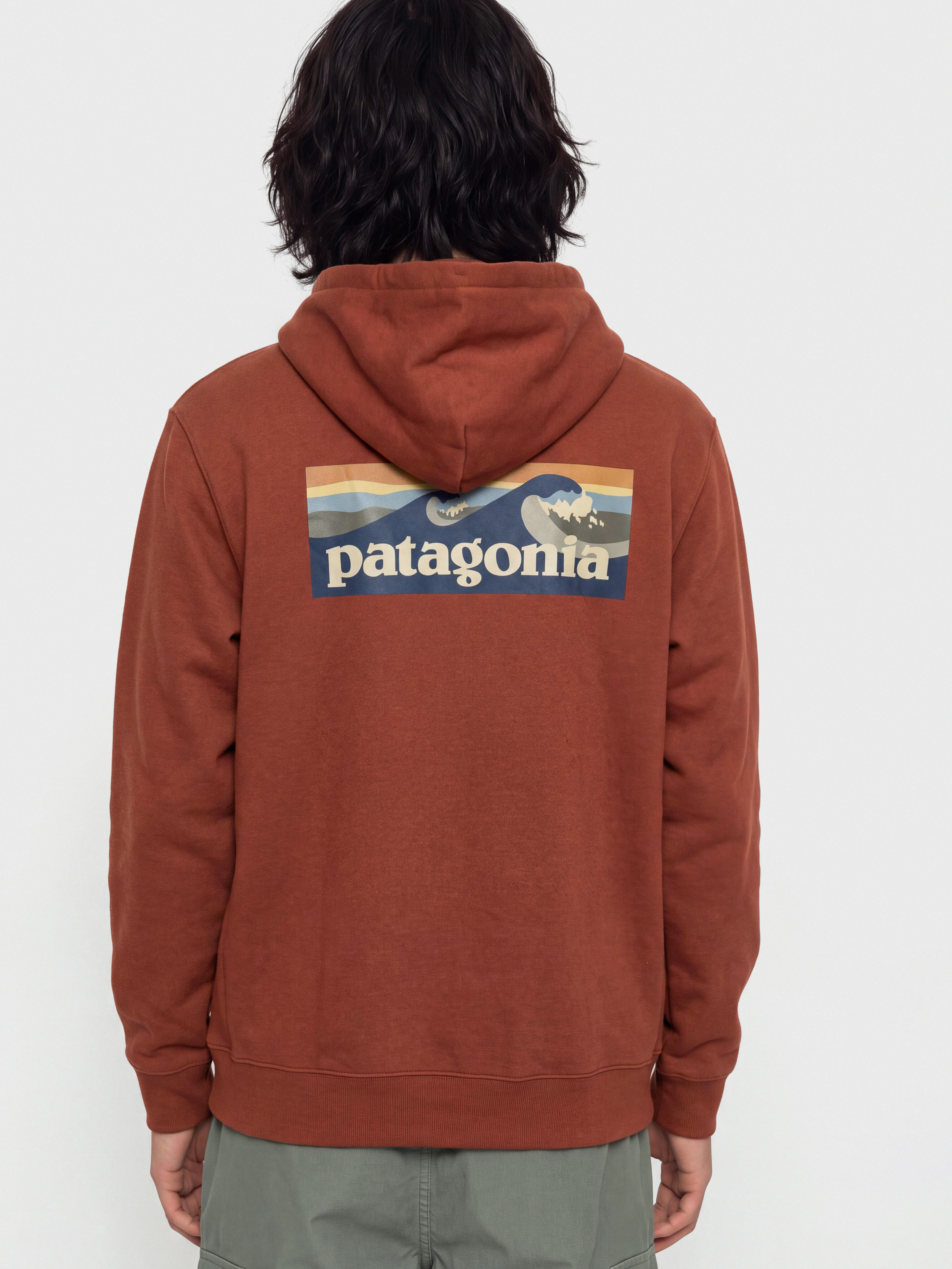 Patagonia Hoodie Boardshort Logo Uprisal HD (rusty red)