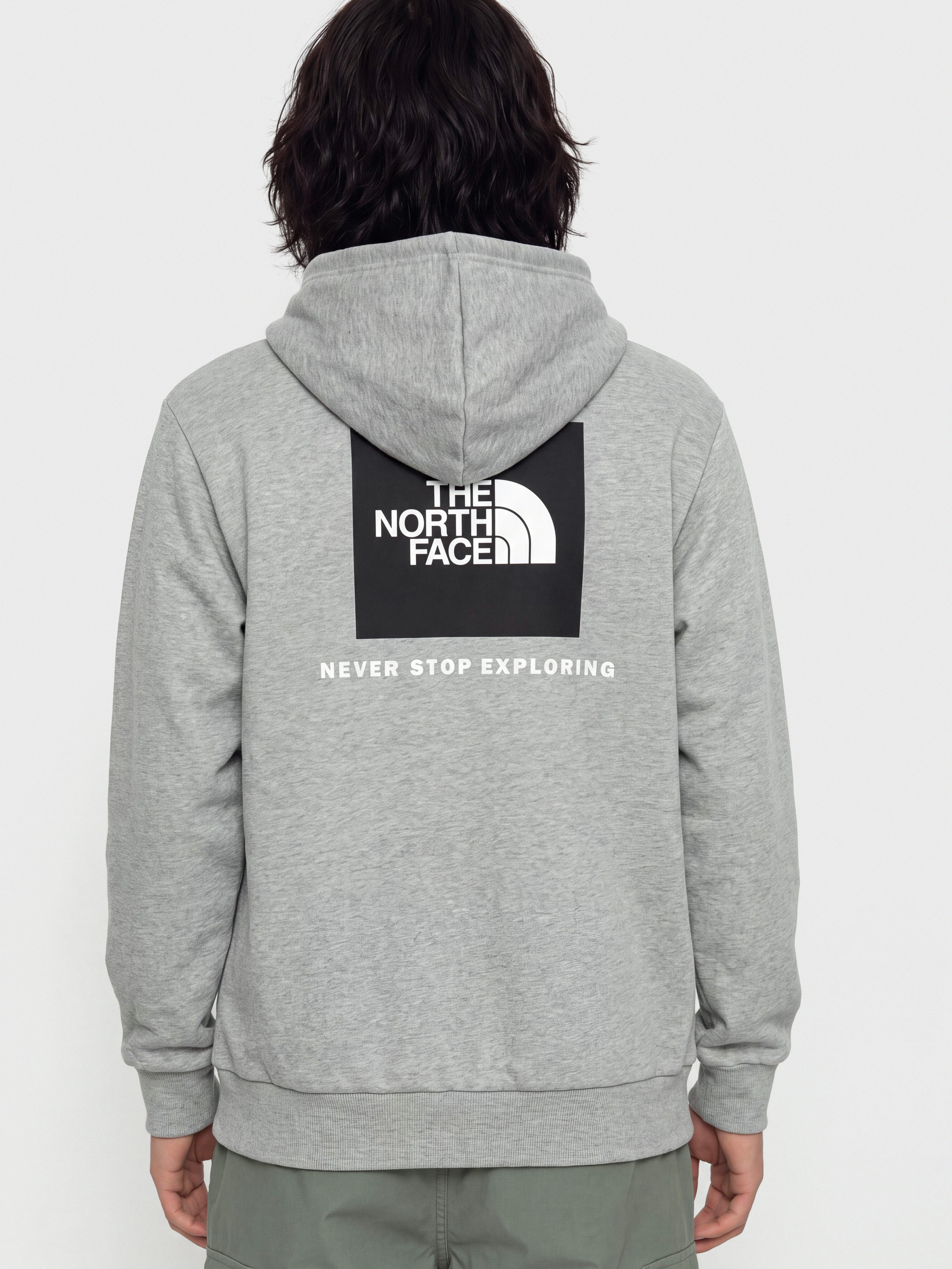 The North Face Evolution Box Nse Regular HD Hoodie (tnf pale grey heather)