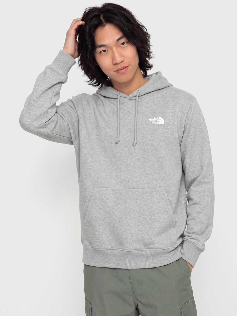 The North Face Evolution Box Nse Regular HD Hoodie (tnf pale grey heather)