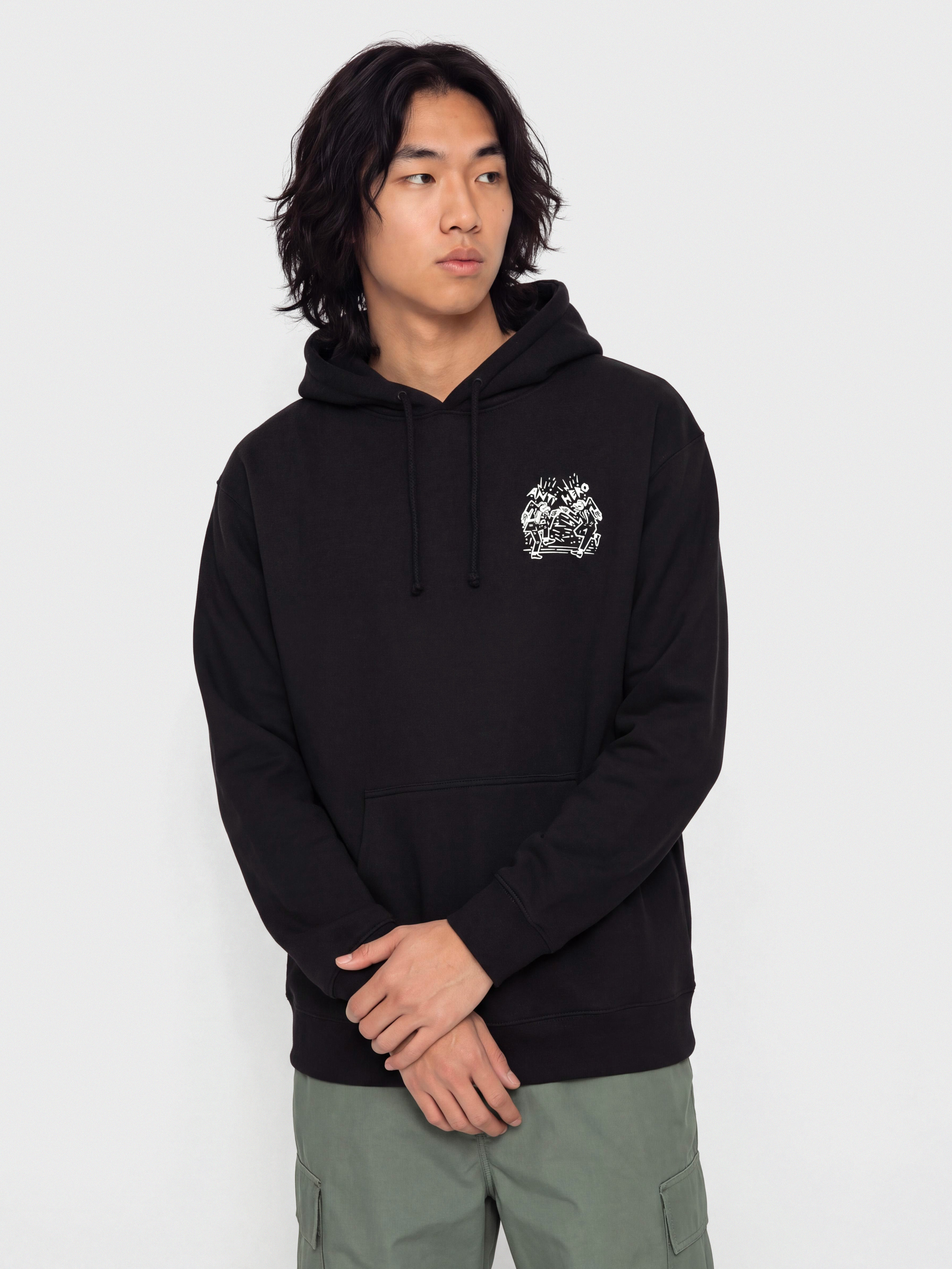 Antihero Ruder Bwoys HD Hoodie (black w/white print)