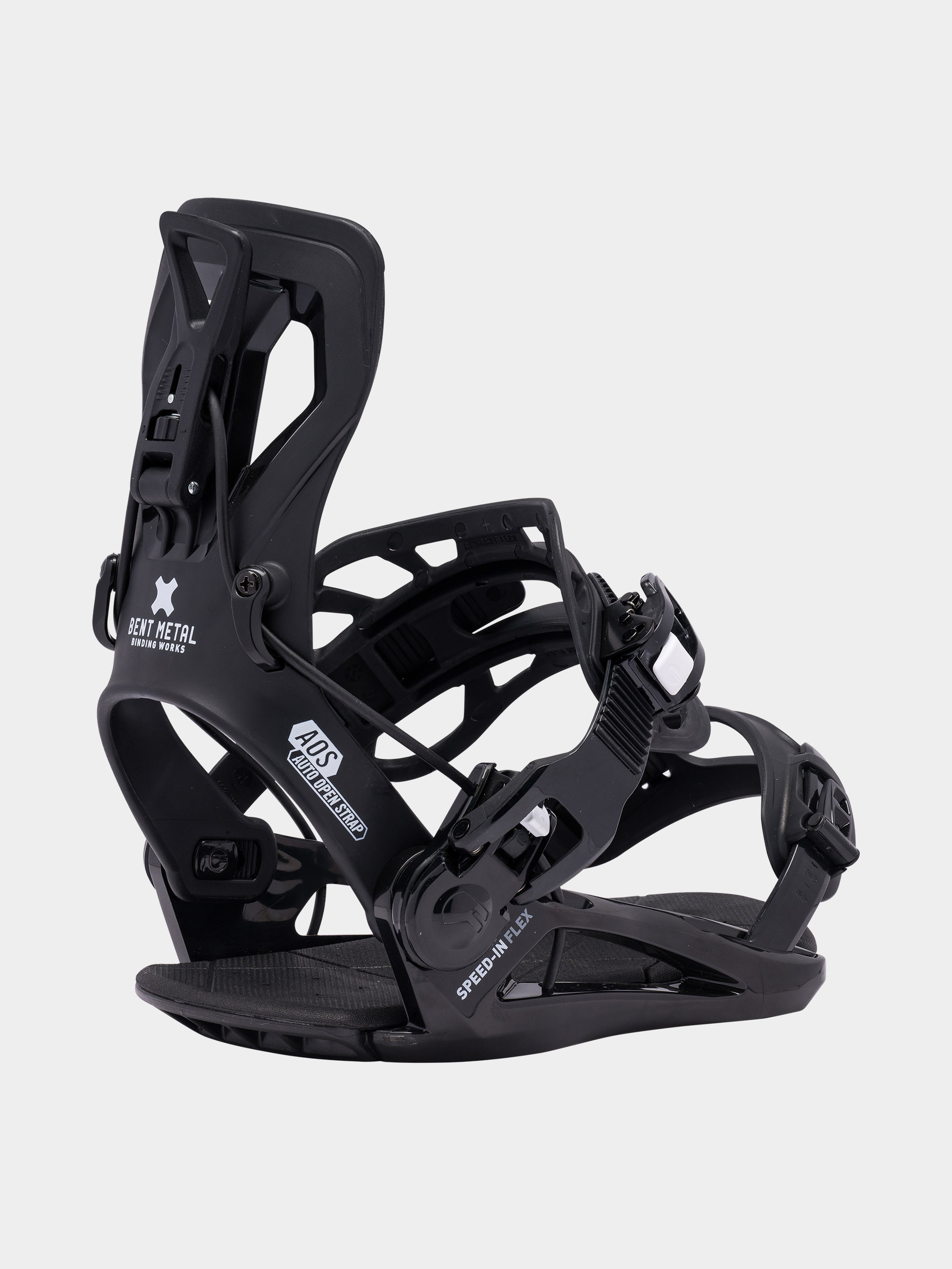 Herren Bent Metal Snowboard Bindung Speed In Flex (black)