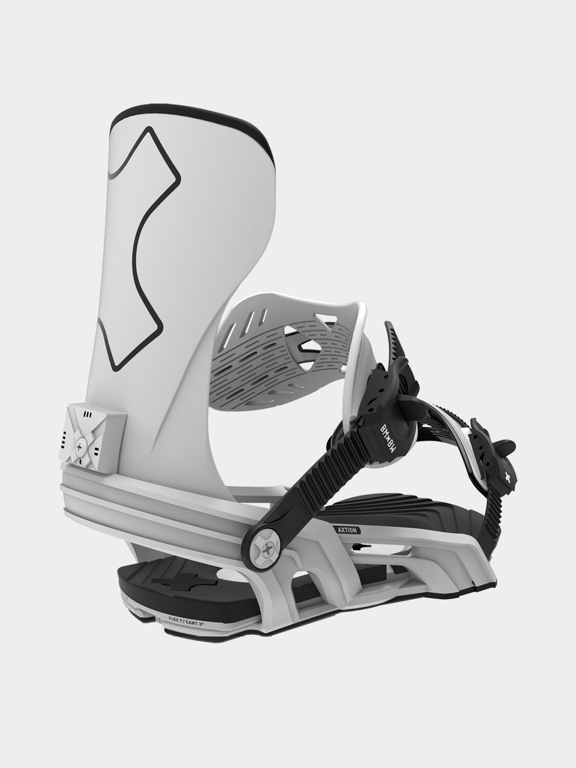 Bent Metal Snowboard Bindung Axtion (white)