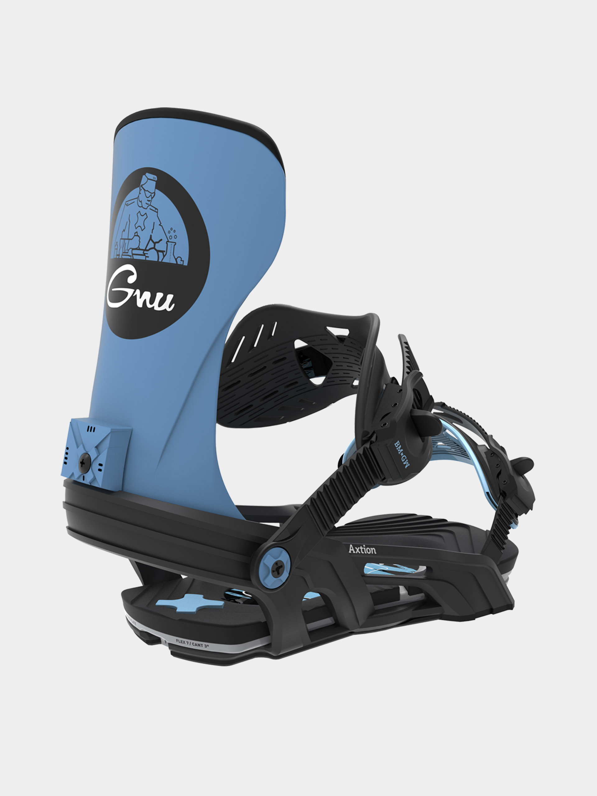 Bent Metal Snowboard Bindung Axtion (black/blue)
