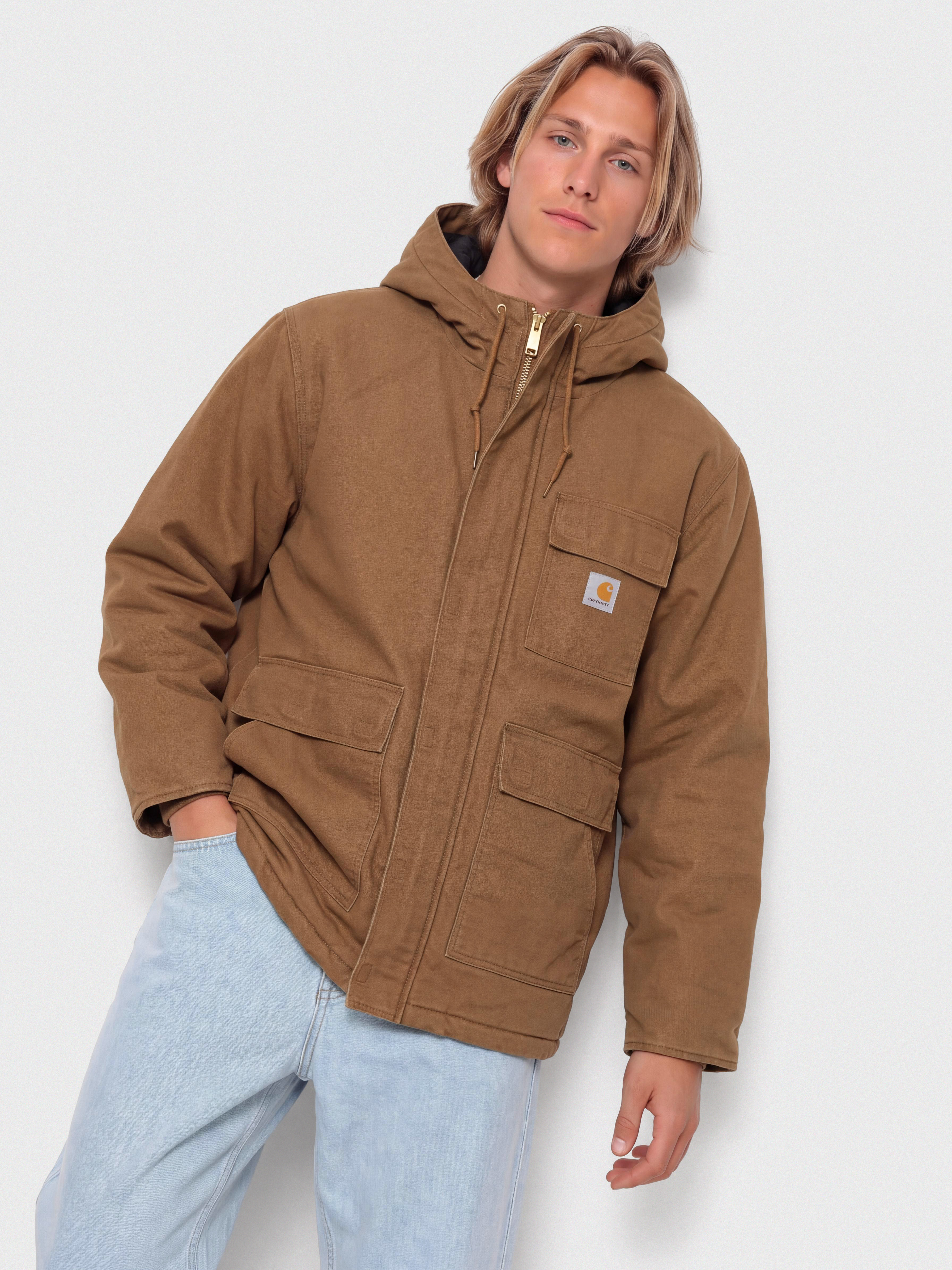 Carhartt WIP Jacket Boreal Parka (wip h brown/stone canvas)