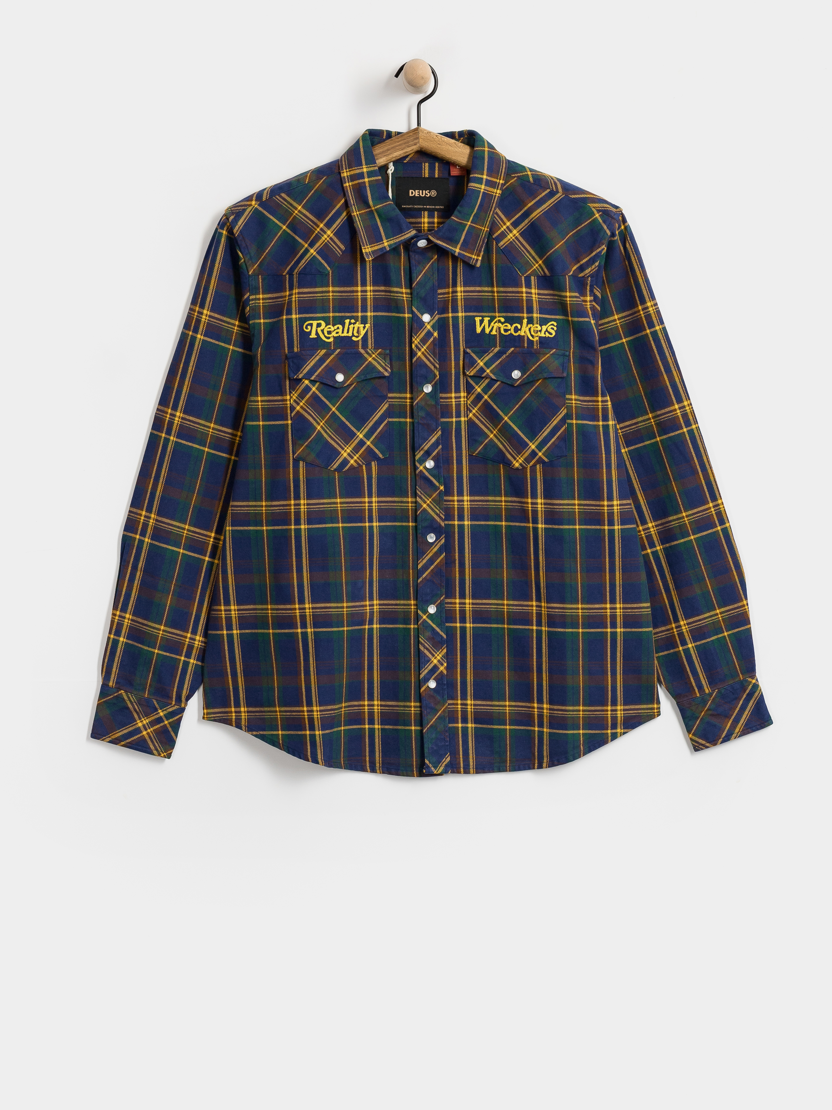 Deus Ex Machina Reality Wreckers Check Hemd (mechanic blue check)