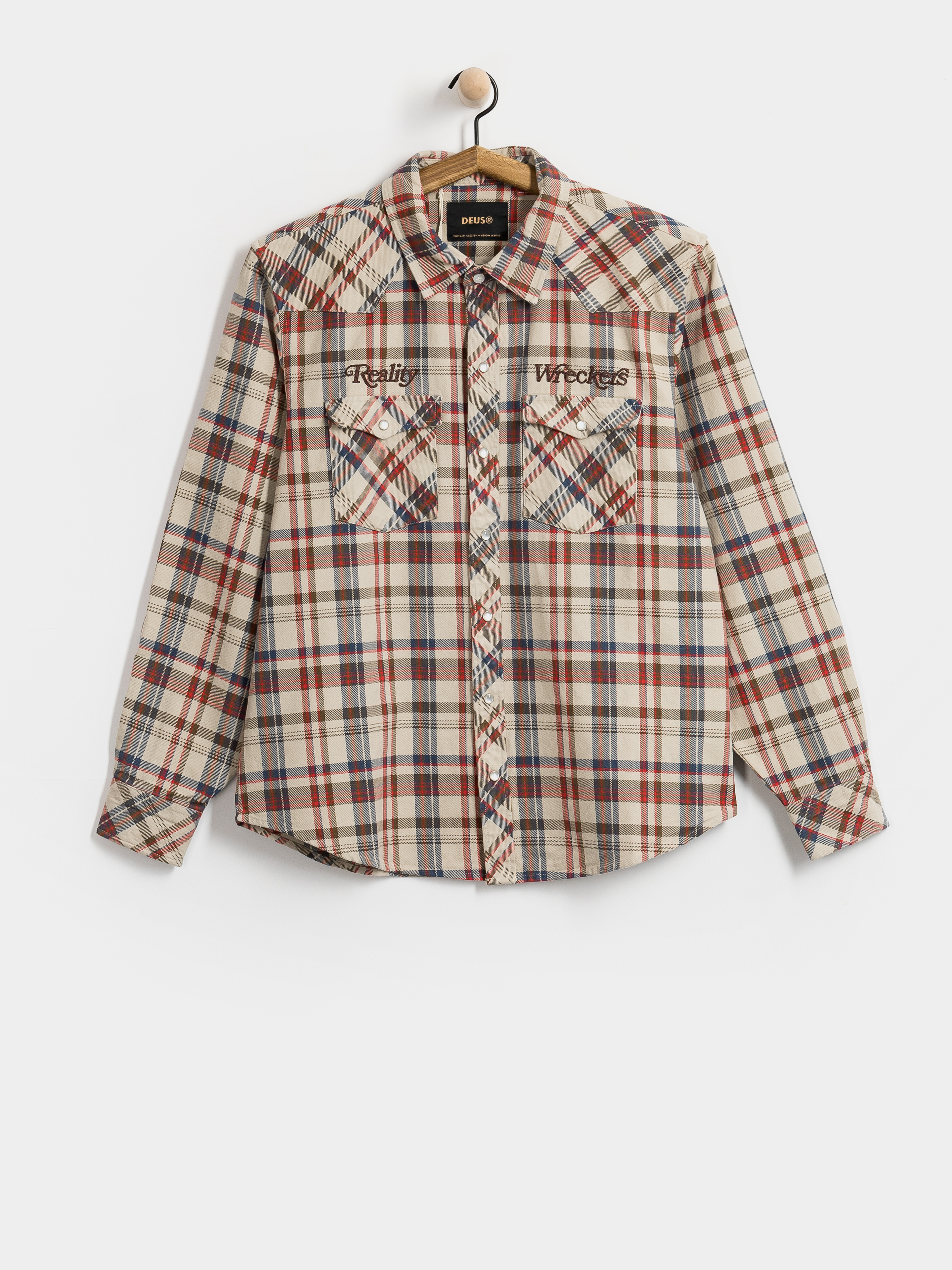 Deus Ex Machina Reality Wreckers Check Shirt (natural check)