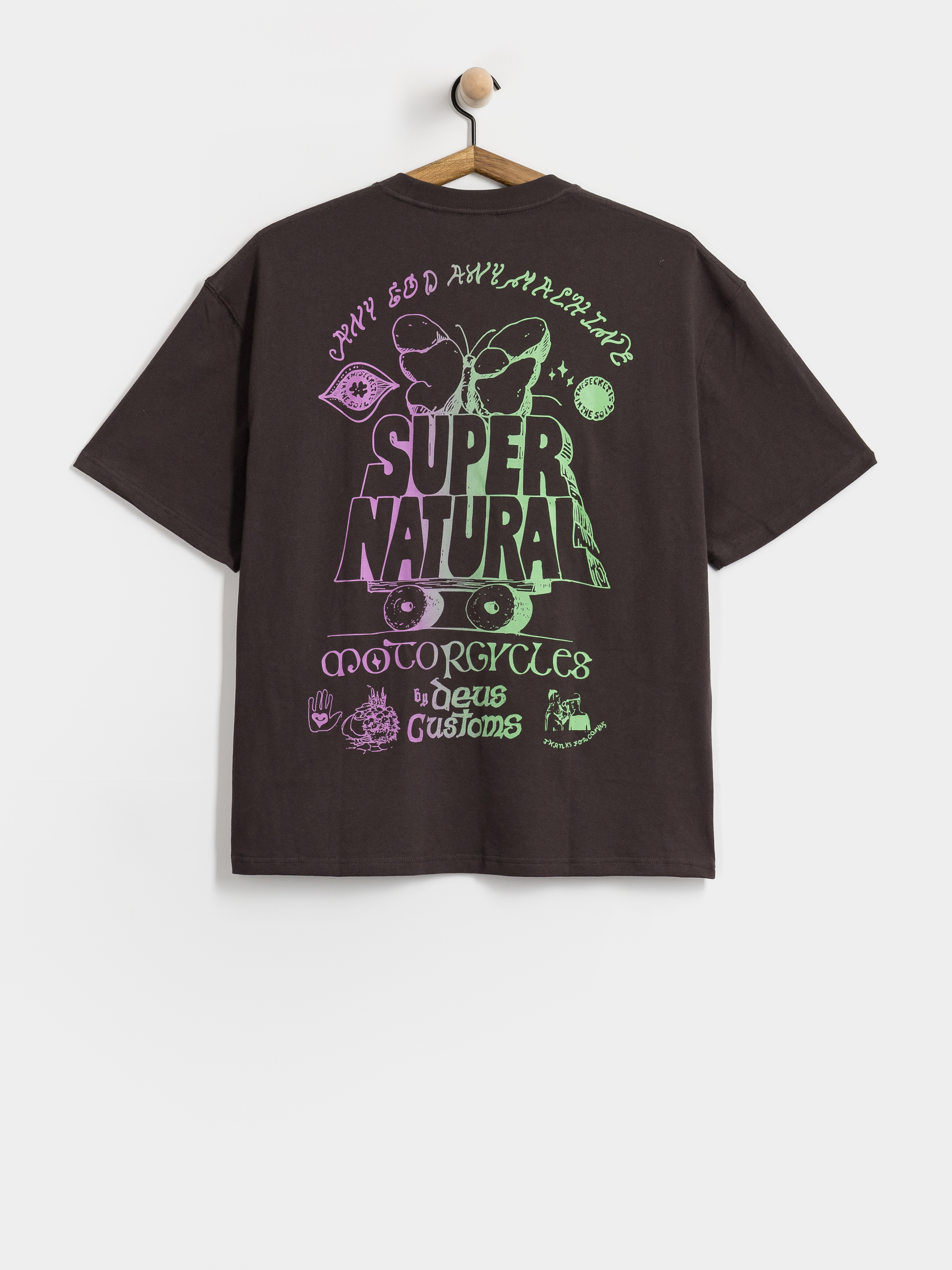 Deus Ex Machina Temple Torque T-Shirt (anthracite grey)
