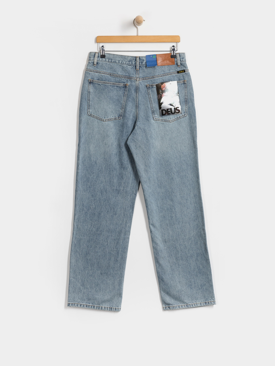 Deus Ex Machina True Line Straight Pants (washed indigo)
