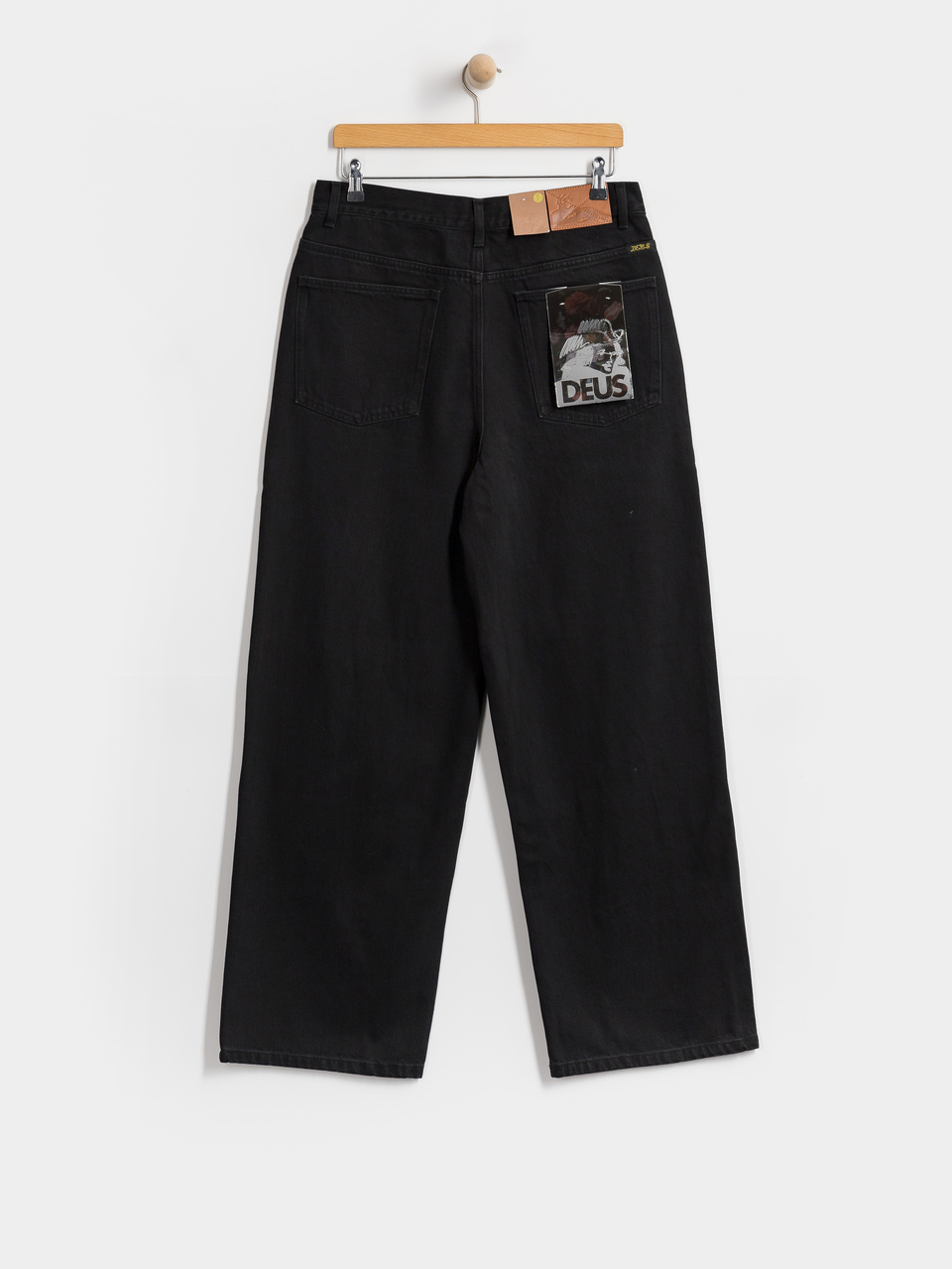 Deus Ex Machina Drift Line Wide Pants (washed black)