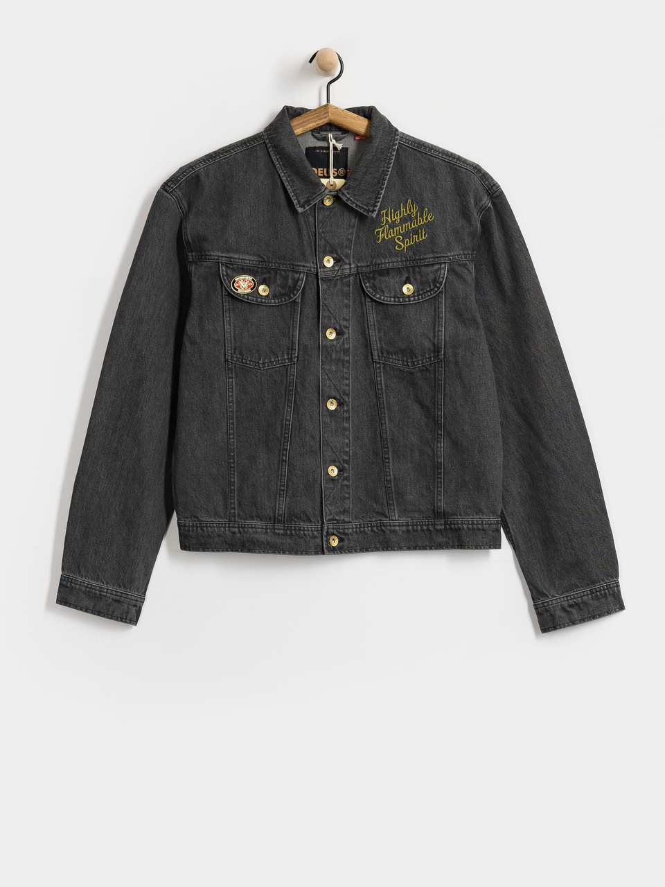 Deus Ex Machina Unchained Trucker Jacket (washed black)