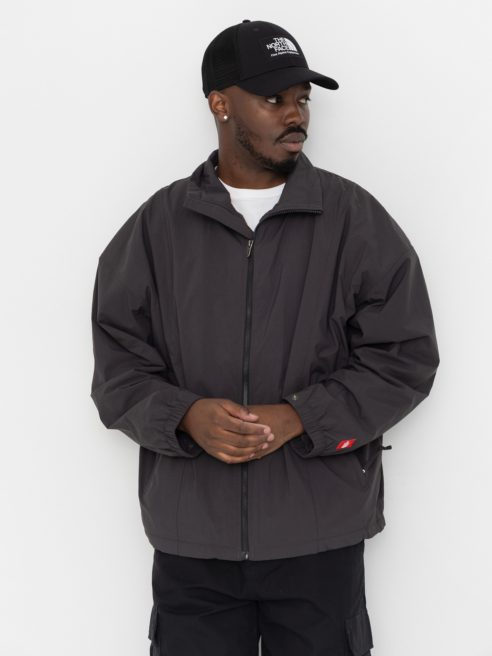 The North Face Jacket Red Box Nylon Fleece Lined (obsidian)