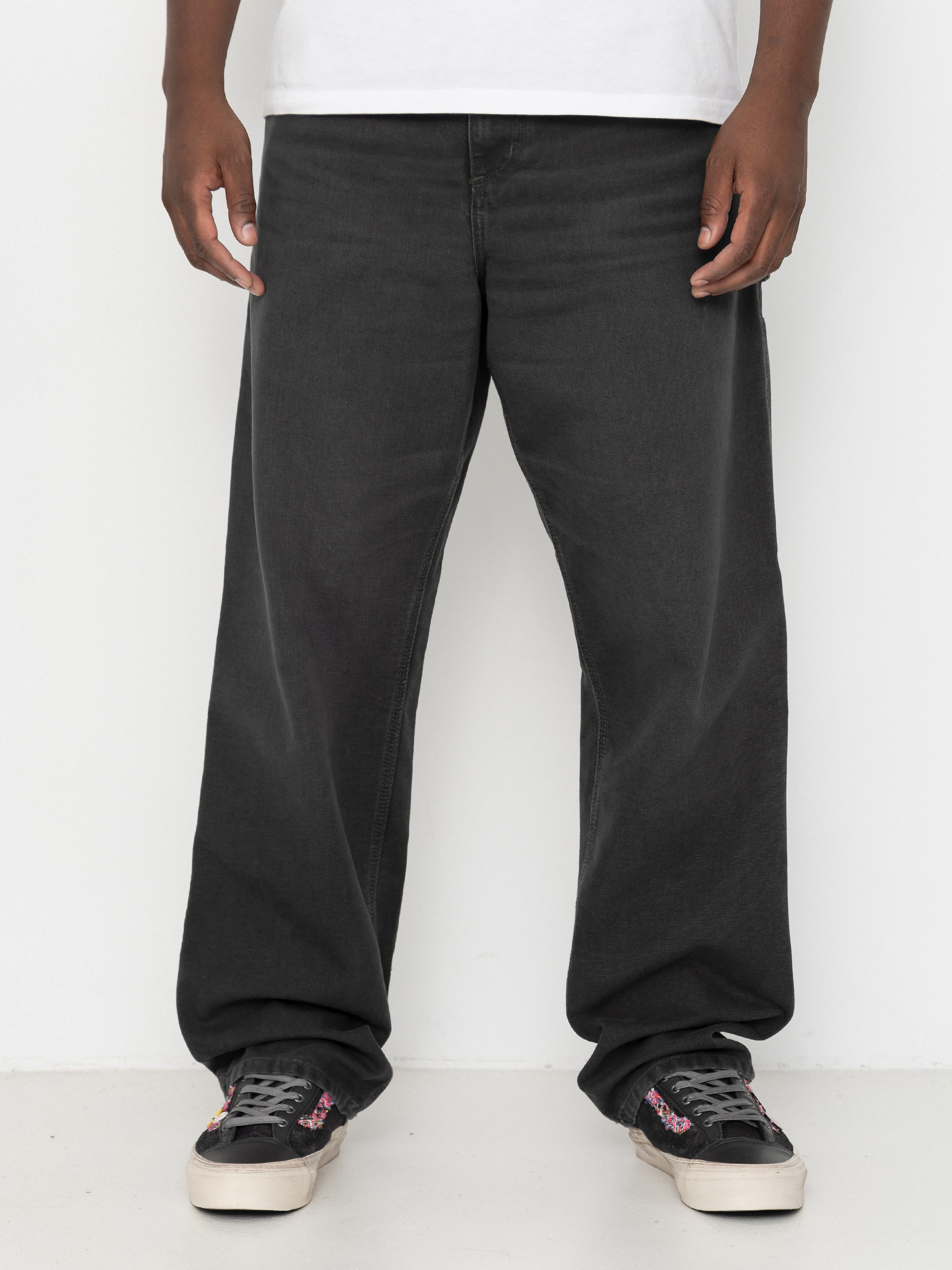 Carhartt WIP Single Knee Pants (raven/stone canvas)