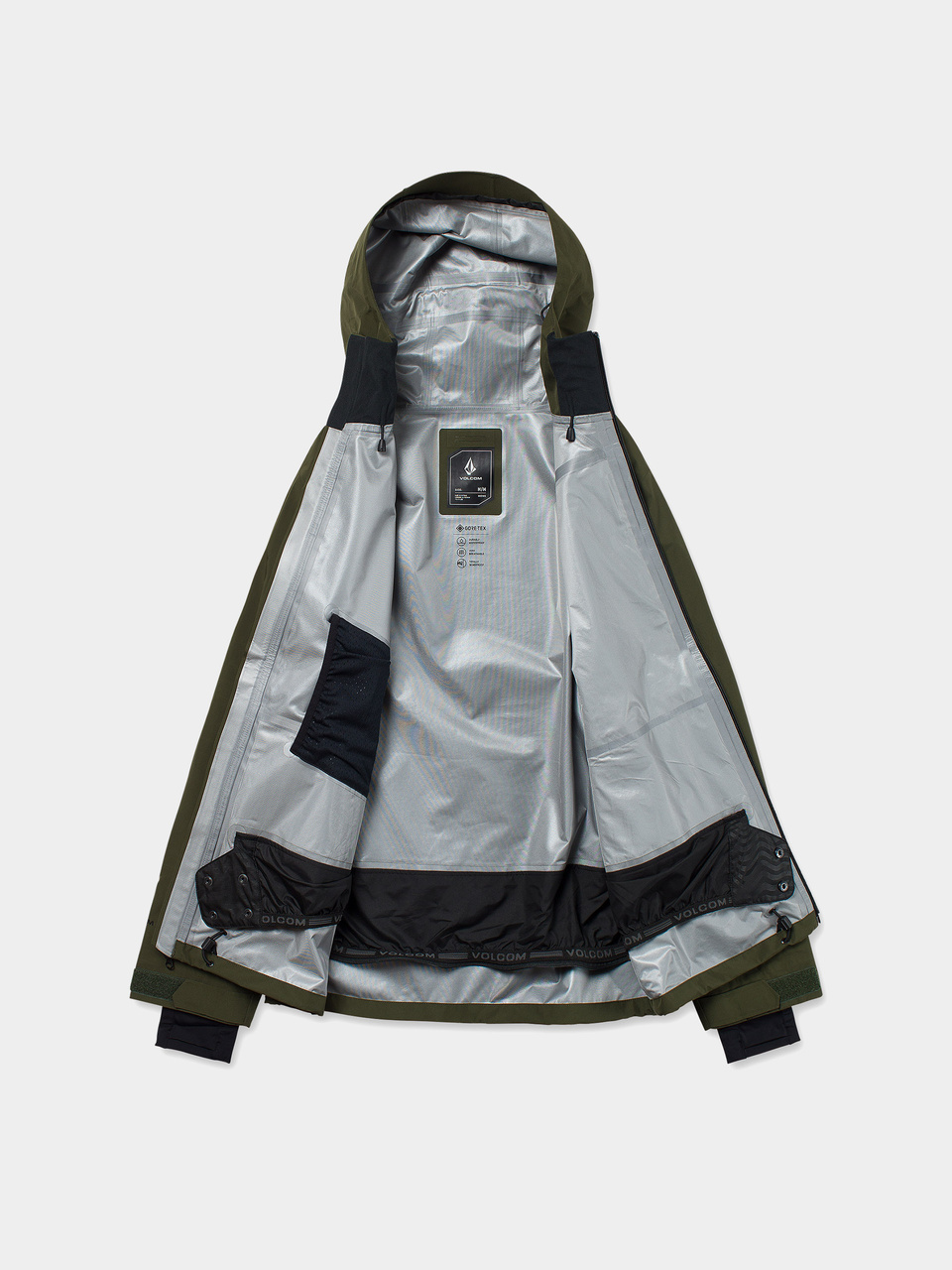 Herren Volcom Snowboard Jacke Tester 3L Gore Tex (dark green)