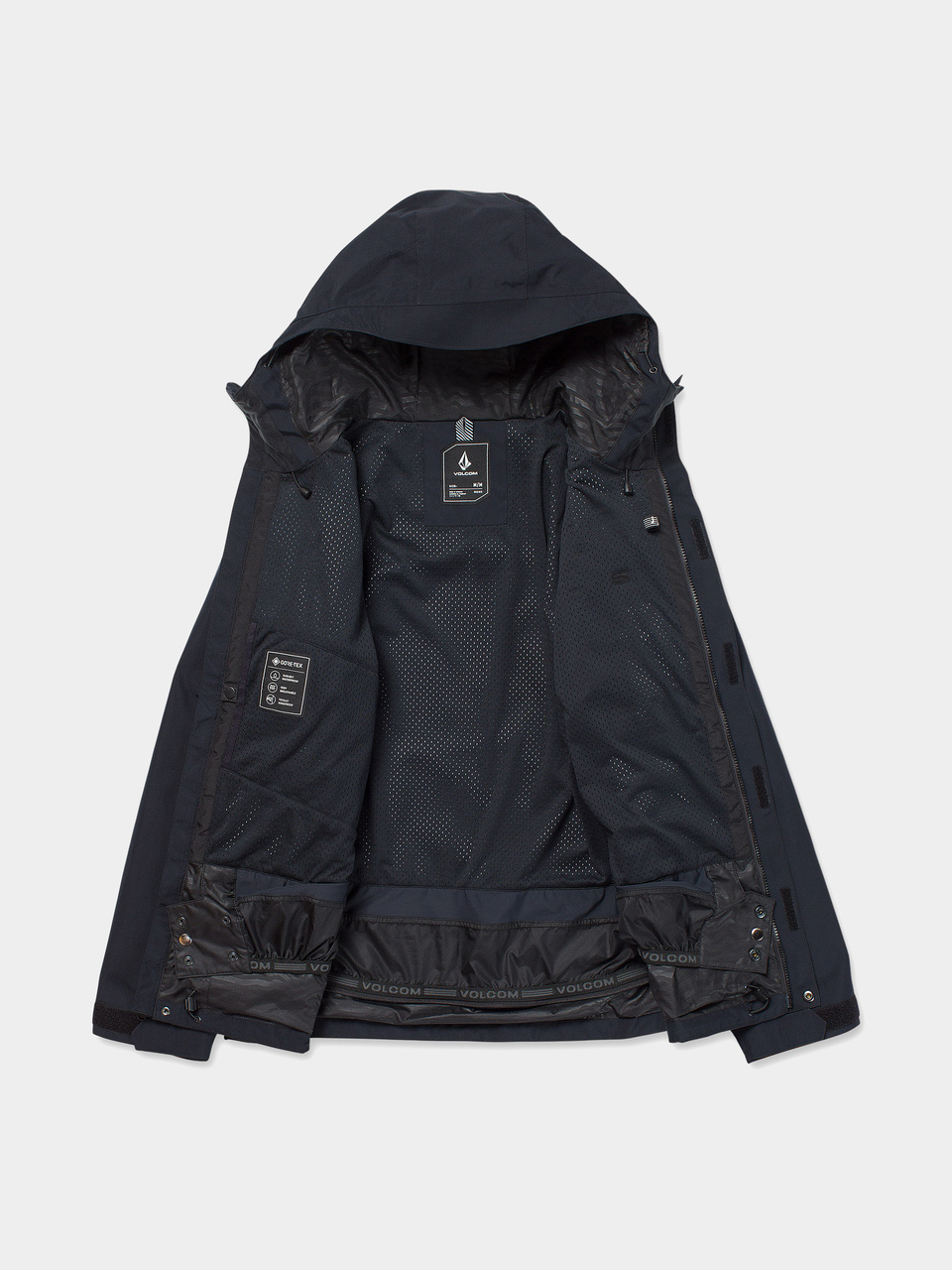 Mens Volcom Snowboard jacket Dua Ins Gore Tex (black)
