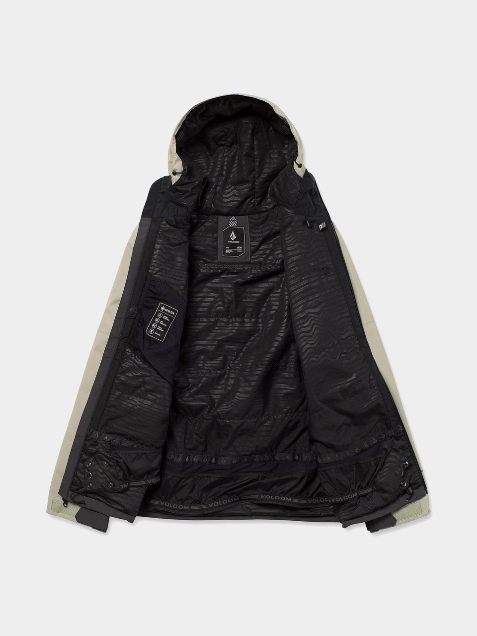 Herren Volcom Snowboard Jacke L Gore Tex (dark grey)