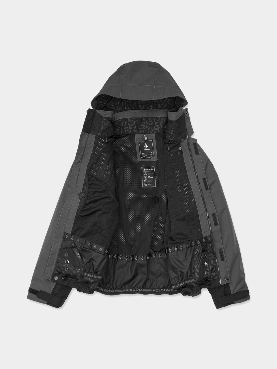 Damen Volcom Snowboard Jacke Yourfav Baggy Gore (dark grey)