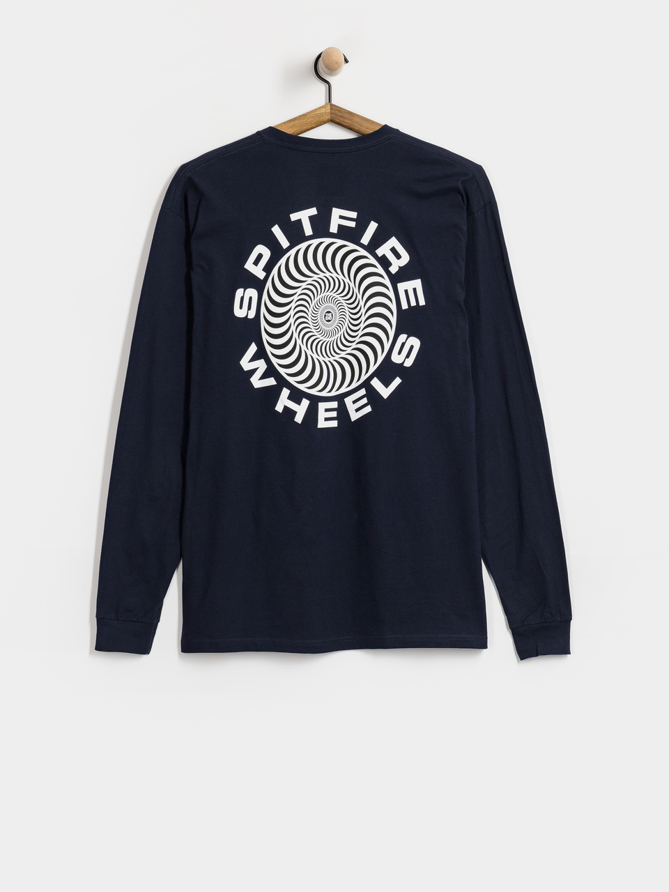 Spitfire Classic 87 Swirl Fill Longsleeve (navy w/white&black prints)