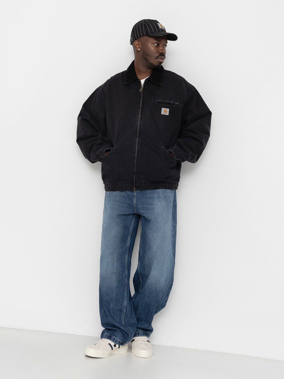 Carhartt WIP Jacke OG Detroit (black/black/stone washed)