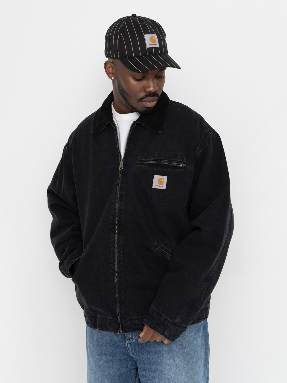 Carhartt WIP Jacke OG Detroit (black/black/stone washed)