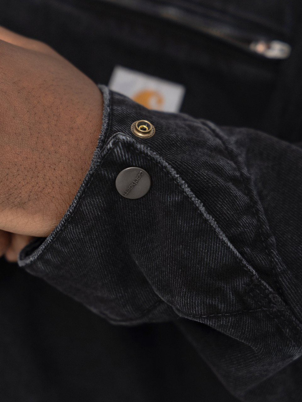 Carhartt WIP Jacke OG Detroit (black/black/stone washed)