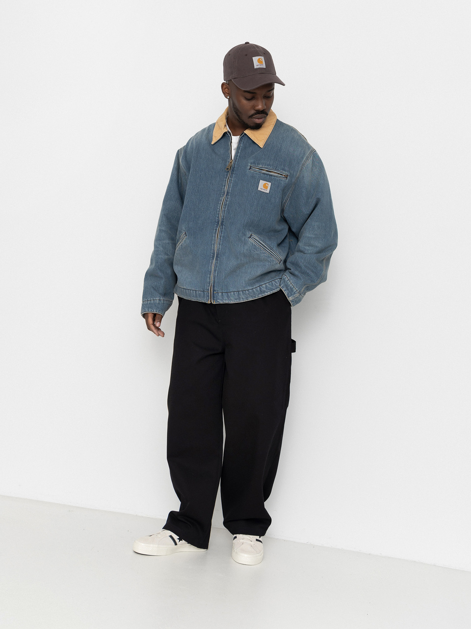 Carhartt WIP Jacke OG Detroit (blue/dusty h brown/old used wash)