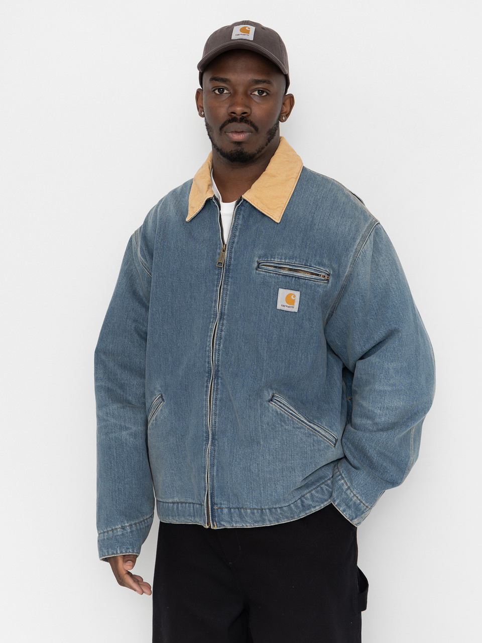 Carhartt WIP Jacke OG Detroit (blue/dusty h brown/old used wash)
