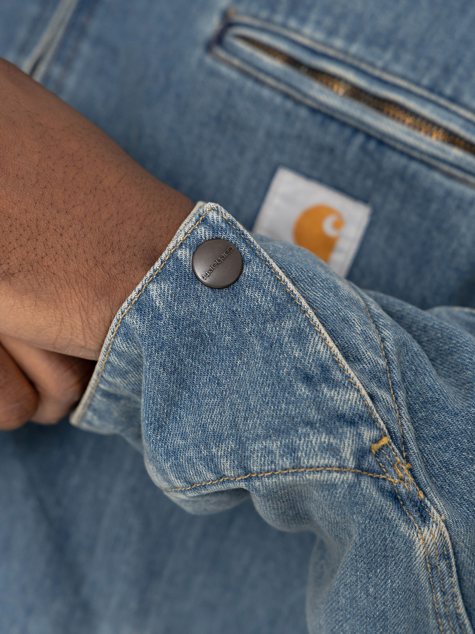 Carhartt WIP Jacke OG Detroit (blue/dusty h brown/old used wash)
