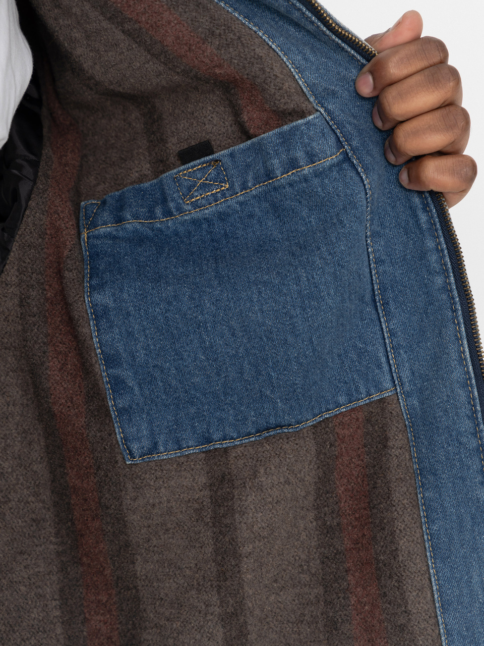 Carhartt WIP Jacke OG Detroit (blue/dusty h brown/old used wash)