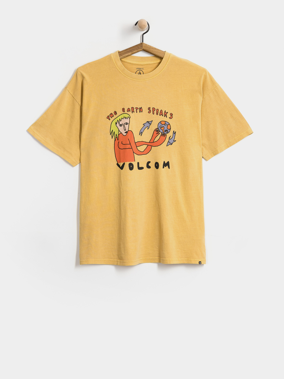 Volcom T-Shirt Earth Speaks Lse (mustard)