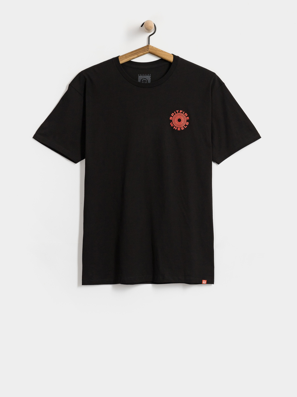 Spitfire T-Shirt Classic 87 Swirl Fill (black w/red&white prints)
