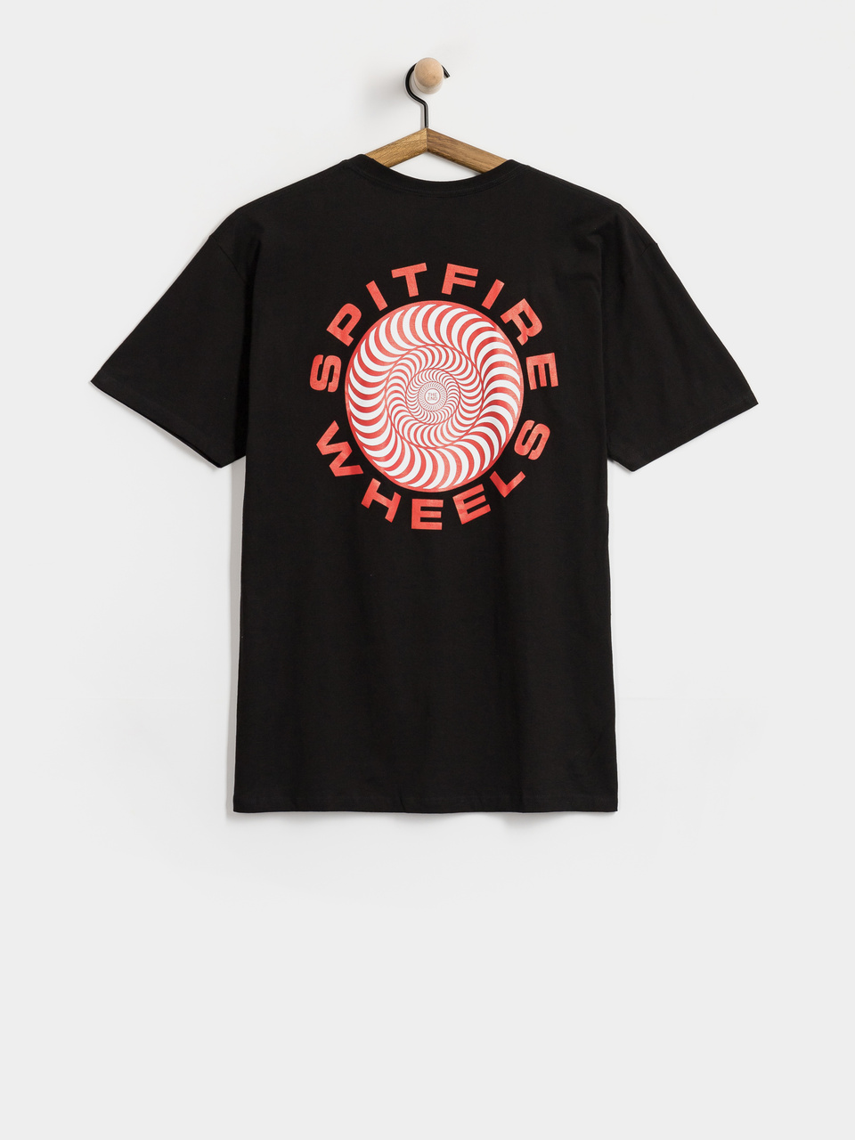 Spitfire T-Shirt Classic 87 Swirl Fill (black w/red&white prints)