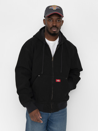 Dickies Hilham Lined Denim Hooded Bomber Jacket