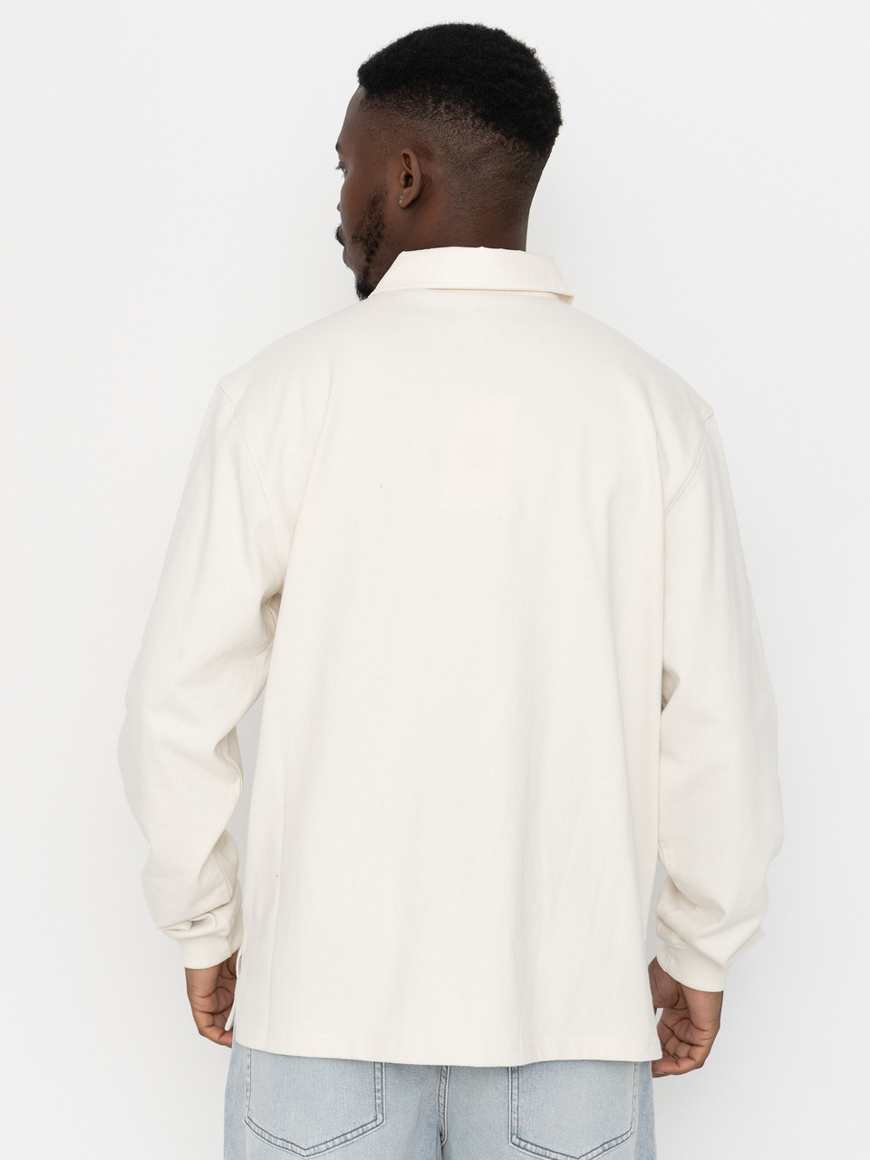 The North Face Red Box Rugby Longsleeve (white dune)