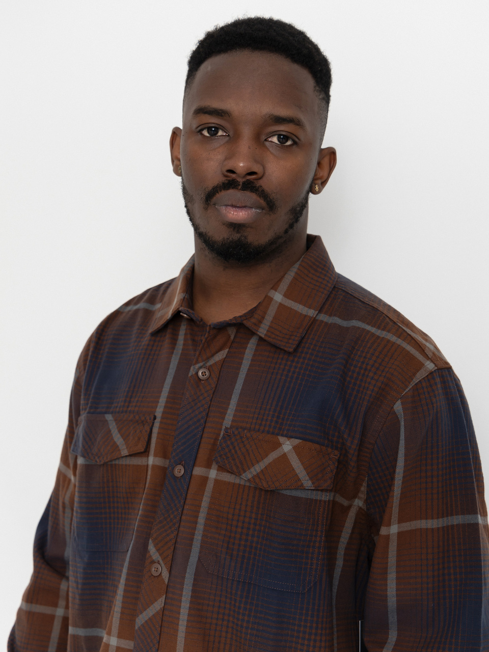 Fox Survivalist Fire Flannel Shirt (dark brown)
