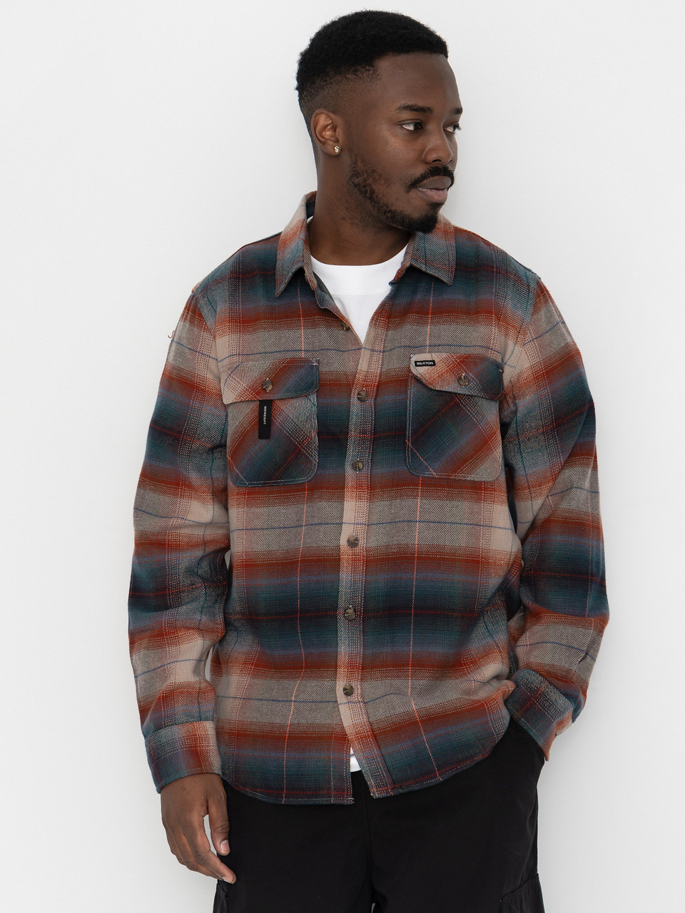 Brixton Hemd Bowery Flannel Ls (multi shadow)